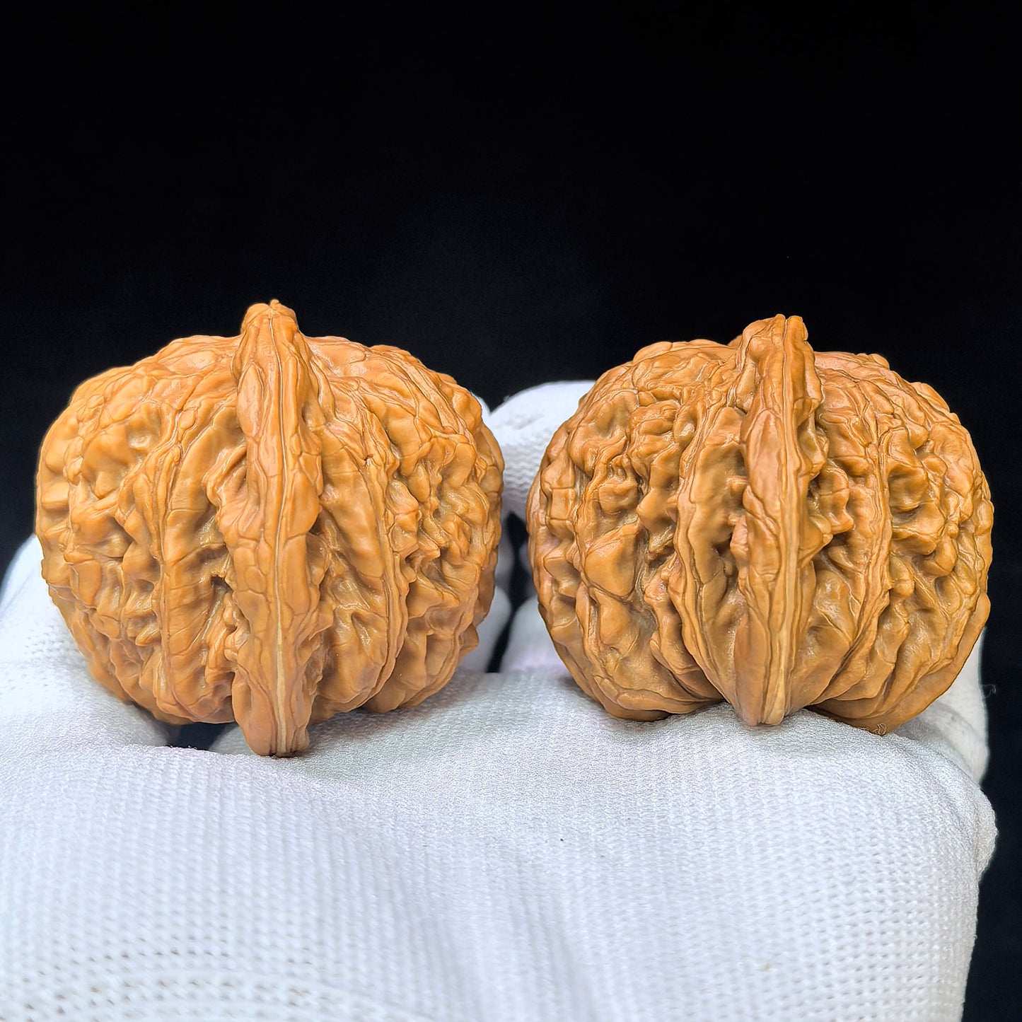 "Four-Tower Lionhead" Sizuelou Lionhead SZL-SY1C5 Low-Profile Wenwan Walnuts Pair | 47.0mm x 44.0mm | SZL-SY1C5