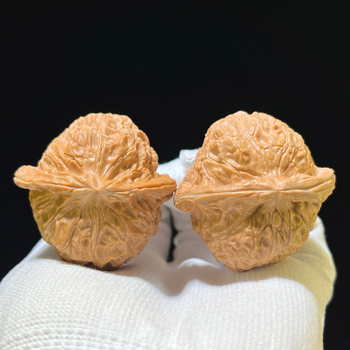 "Pumpkin Dun" Nanguadun NGD-1109 Low-Profile Wenwan Walnuts Pair | 41.0mm x 43.0mm | NGD-1109