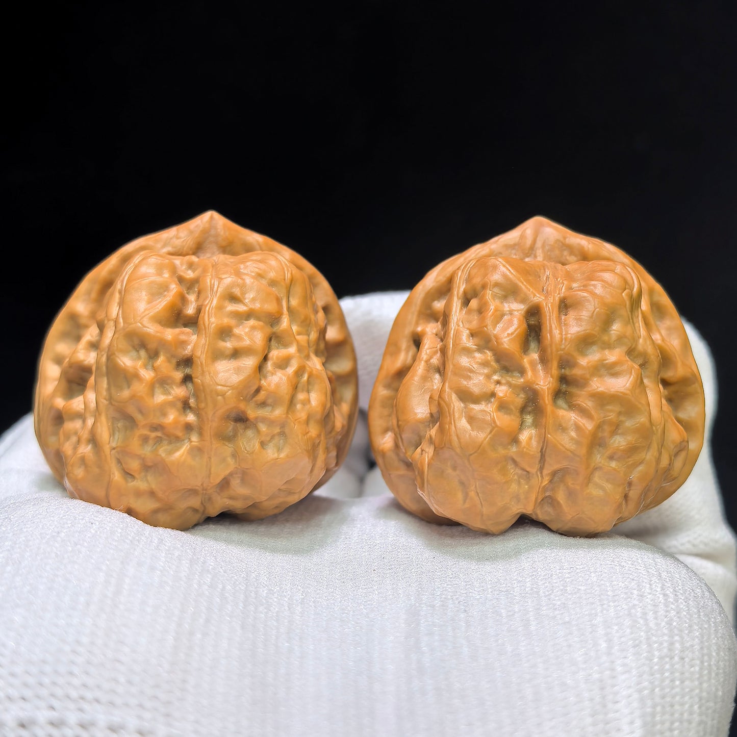 "Toad Head" Hama Tou Wenwan Walnuts Pair | 40.0mm x 40.0mm | HMT-02SY