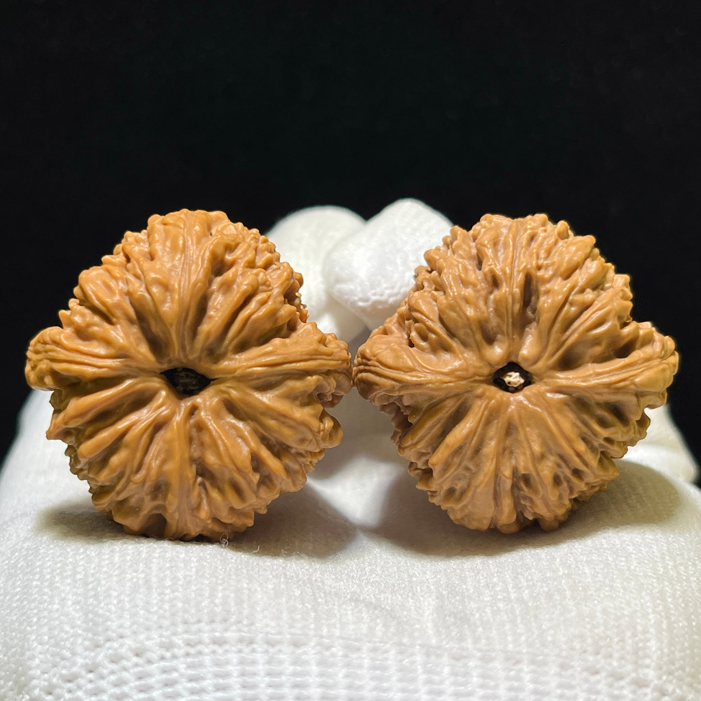 "Turmeric" Jianghuang Nanjiang Stone Wenwan Walnuts Pair | 35.0mm x 35.0mm | JHNJS-1101