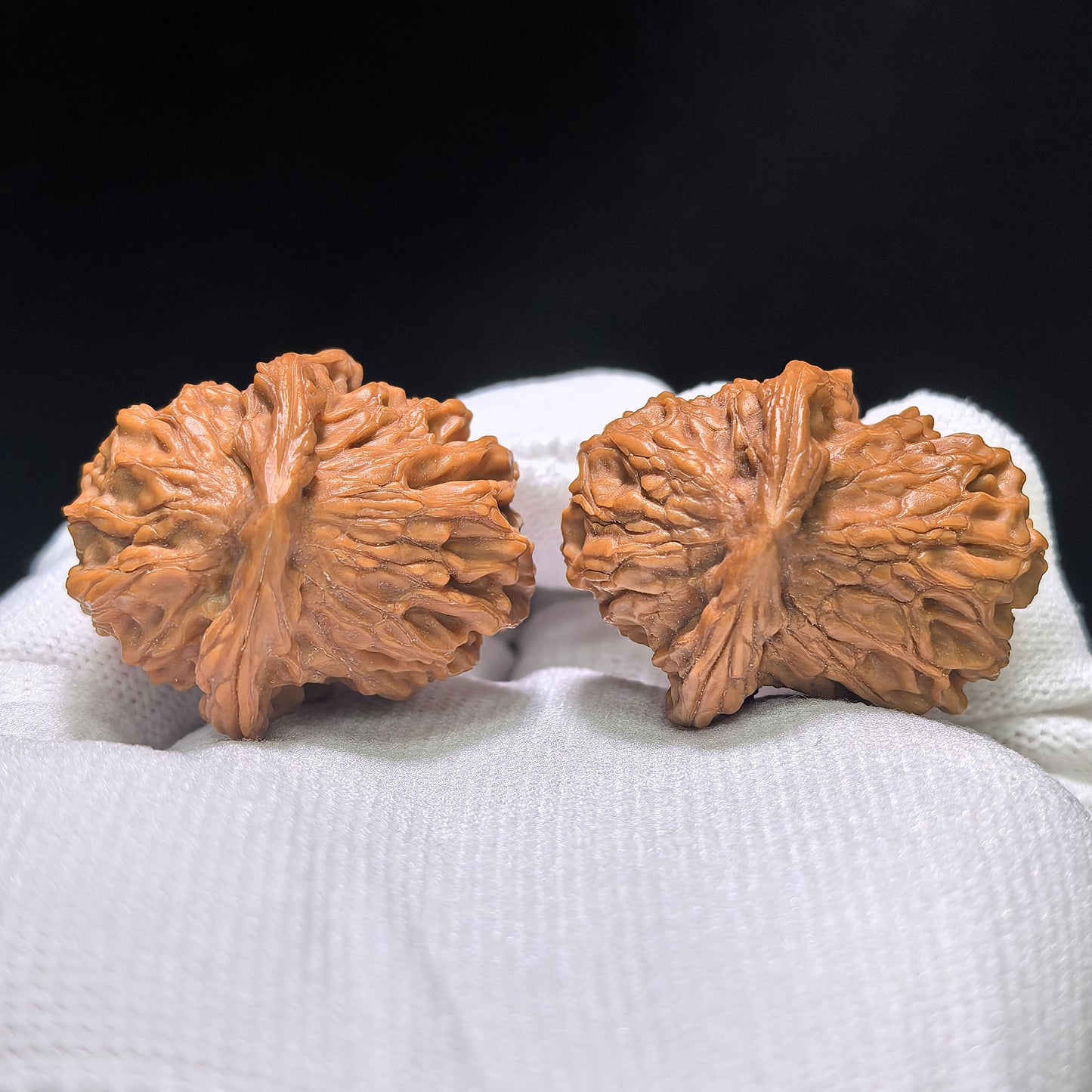 "Special Shape Little Bird" Yixing Xiaoniao Pocket Size Wenwan Walnuts Pair | 30.0mm x 37.0mm | YXXN-CG210E