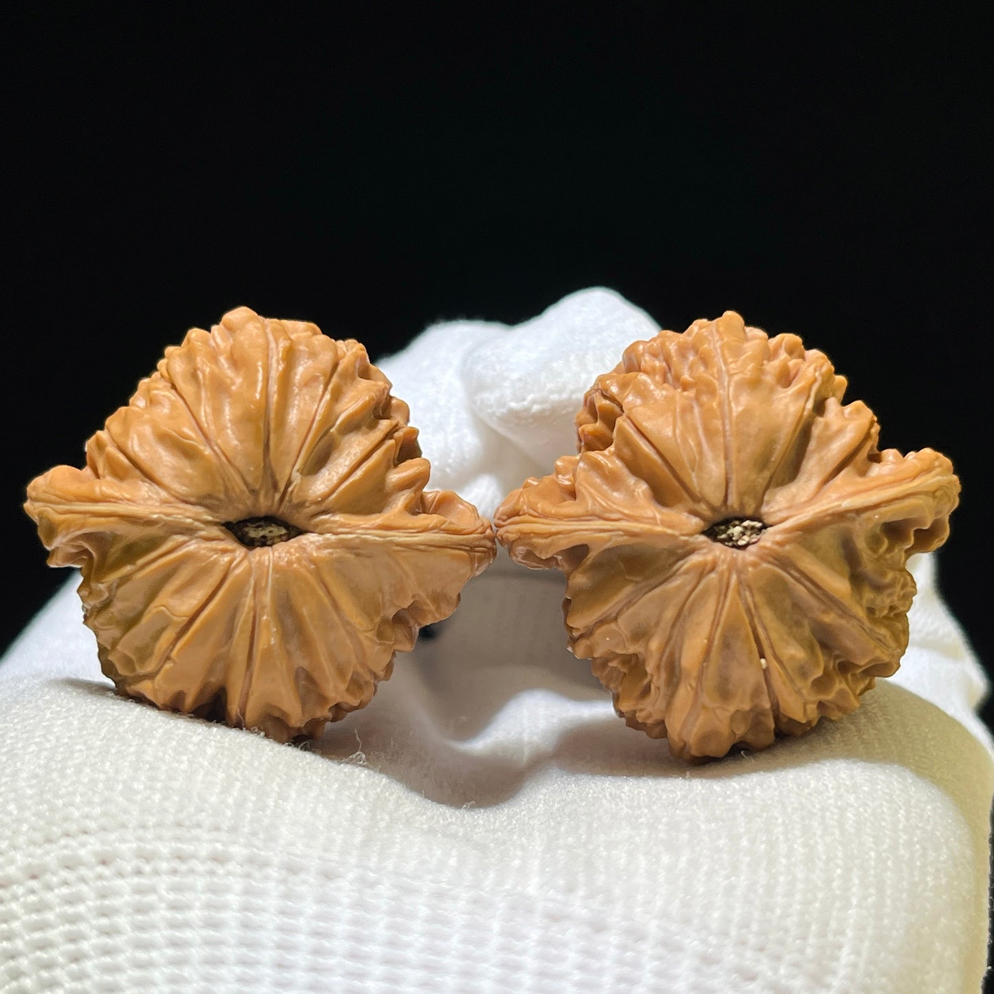 "Wild Millstone" Ye Mopan Wenwan Walnuts (Pair) | 35.0mm x 32.0mm | Stock ID: MP-1114