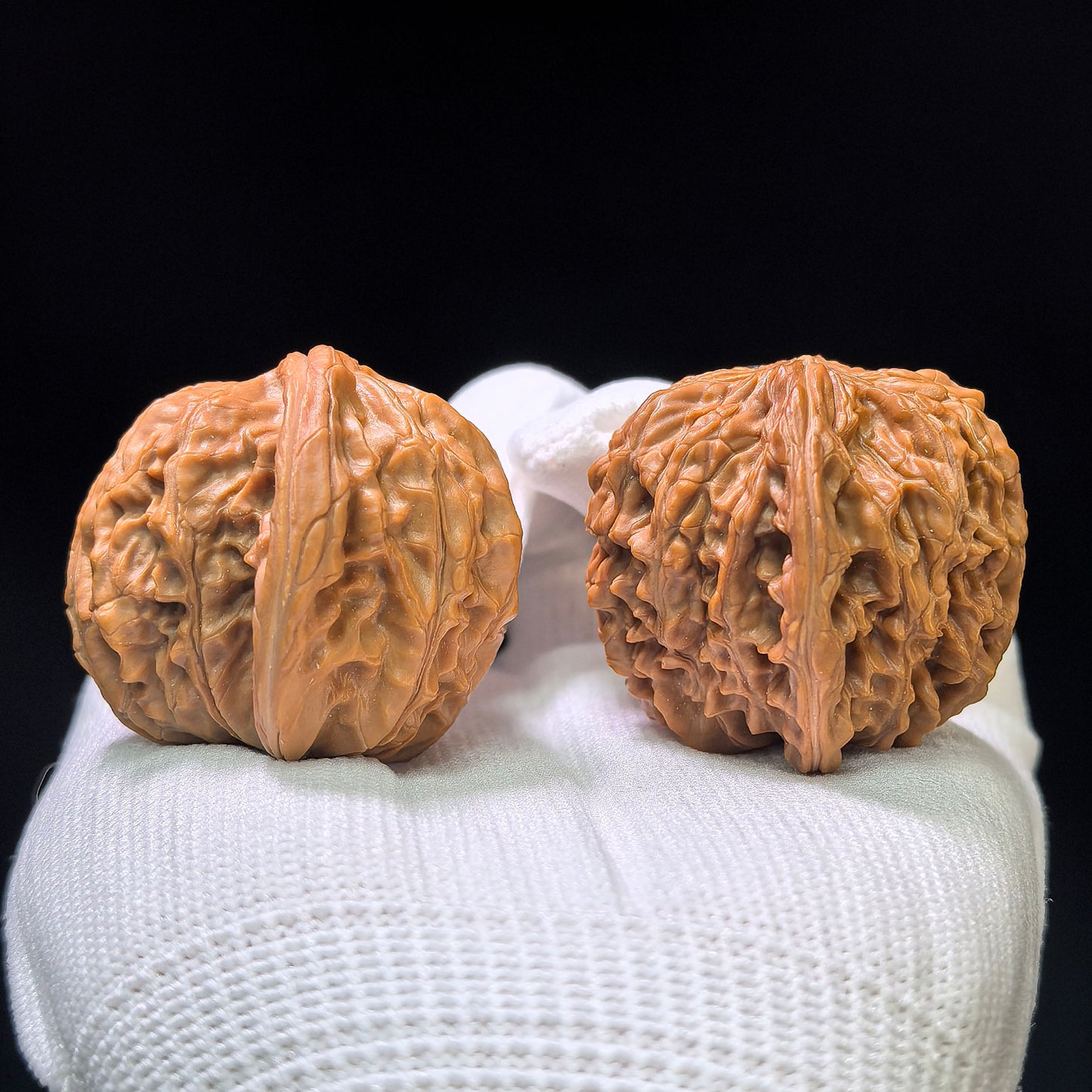 "Butterfly Millstone" Hudie Mopan MP-1403 Low-Profile Wenwan Walnuts Pair | 38.0mm x 38.0mm | MP-1403