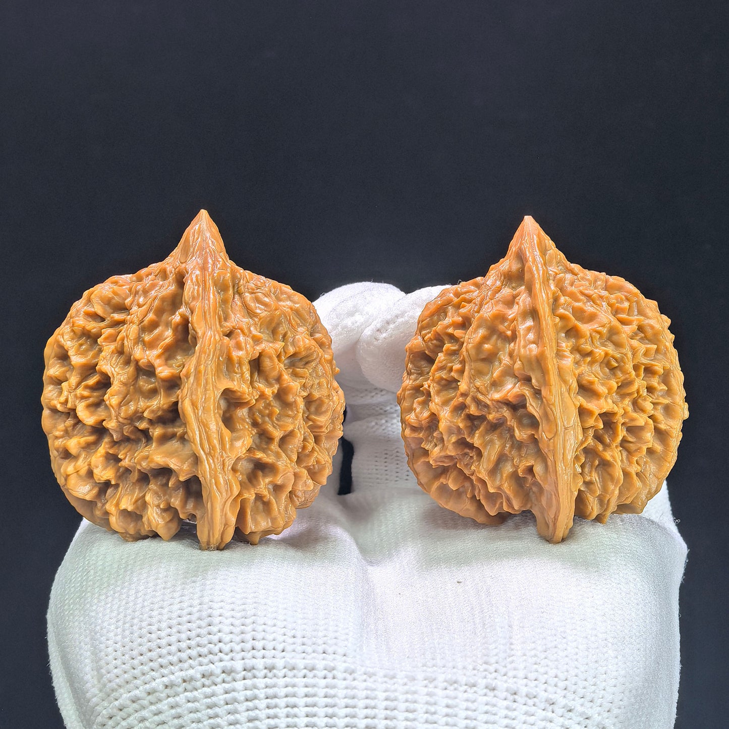 "Concave Base Peach Heart Starry Sky" Taoxin Aodi Mantianxing MTX-1406 Low-Profile Wenwan Walnuts Pair | 41.0mm x 41.0mm | MTX-1406