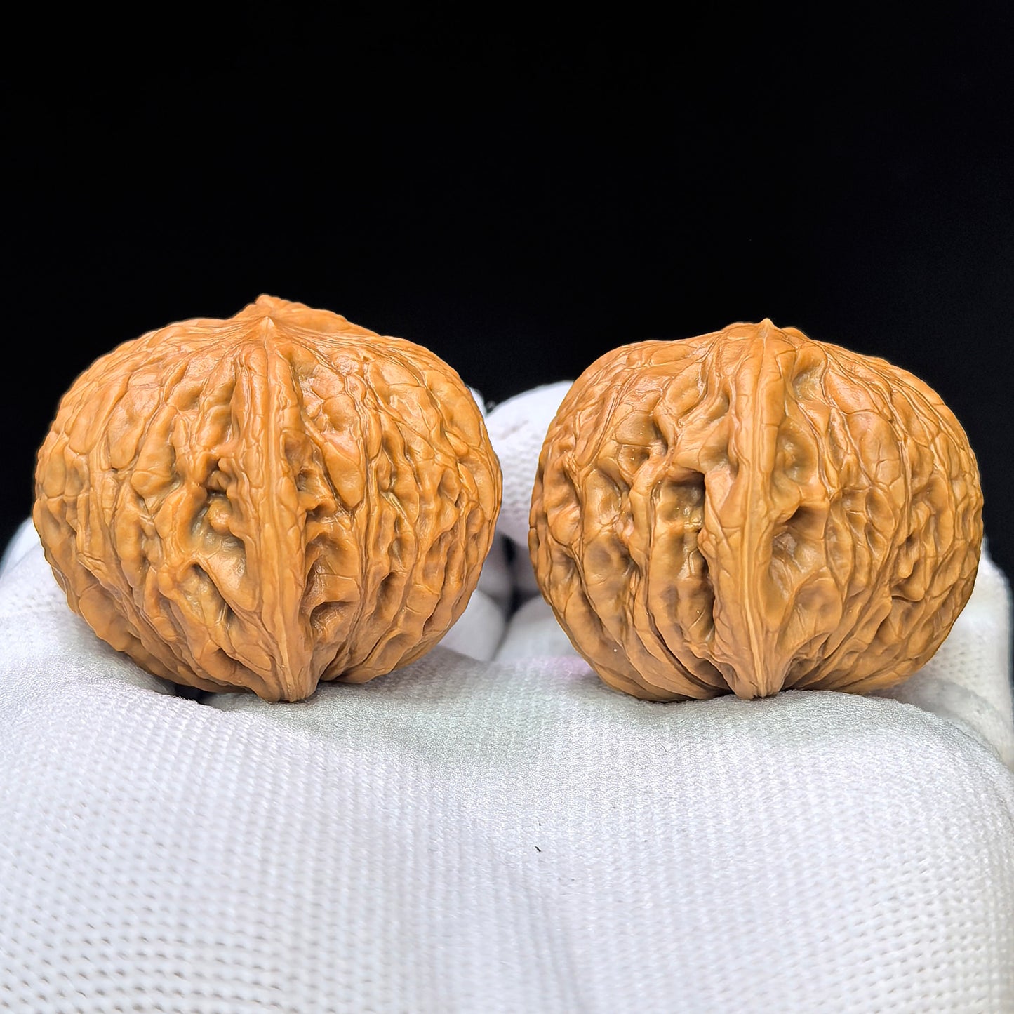 "Iron Hammer Sister" Tiechui Maimai TCMM-SY1C4 Low-Profile Wenwan Walnuts Pair | 41.0mm x 40.0mm | TCMM-SY1C4