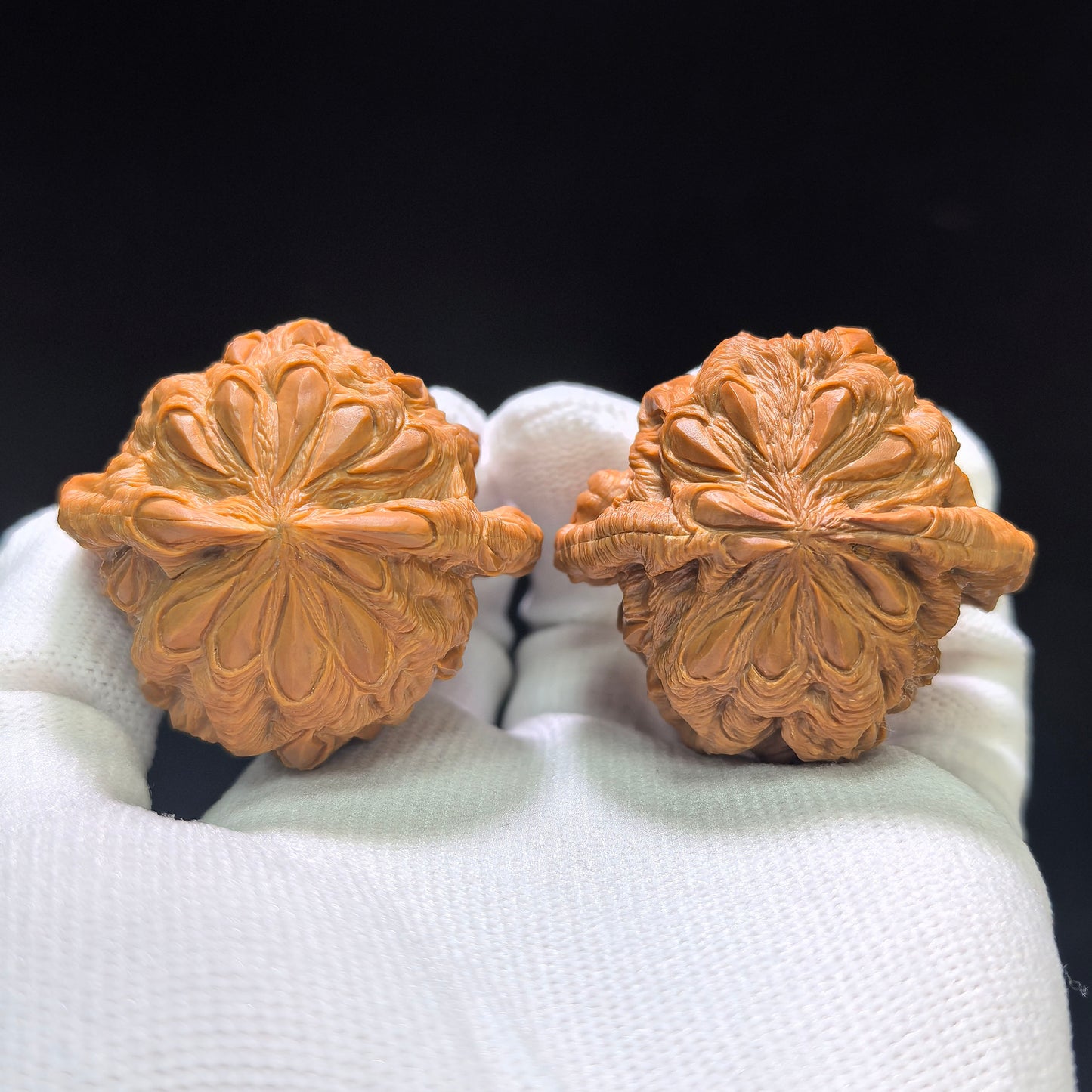 Master Li Fengguang Hand-Carved "Devouring Lion" White Lion Head (Bai Shi Zi) Scholar Walnuts Pair | Grand 44.0mm x 41.0mm | Ultimate Collector Grade Masterpiece | Stock ID: BSZTSDK-CG213E