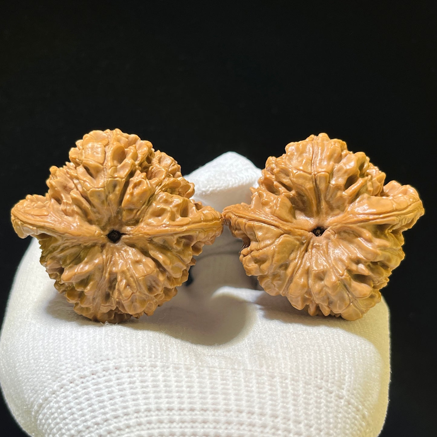 "Grand Official Hat" Da Guan Mao Wenwan Walnuts (Pair) | 46.0mm x 42.0mm | Stock ID: DGM-1103