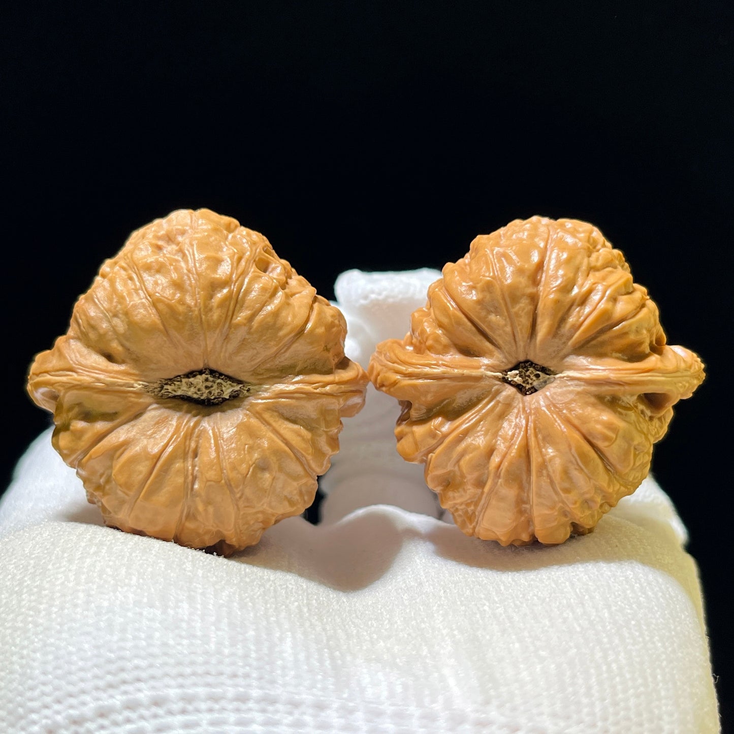 "Little Pumpkin Pier" Xiao Nanguadun Wenwan Walnuts (Pair) | 39.0mm x 39.0mm | Stock ID: NGD-1106