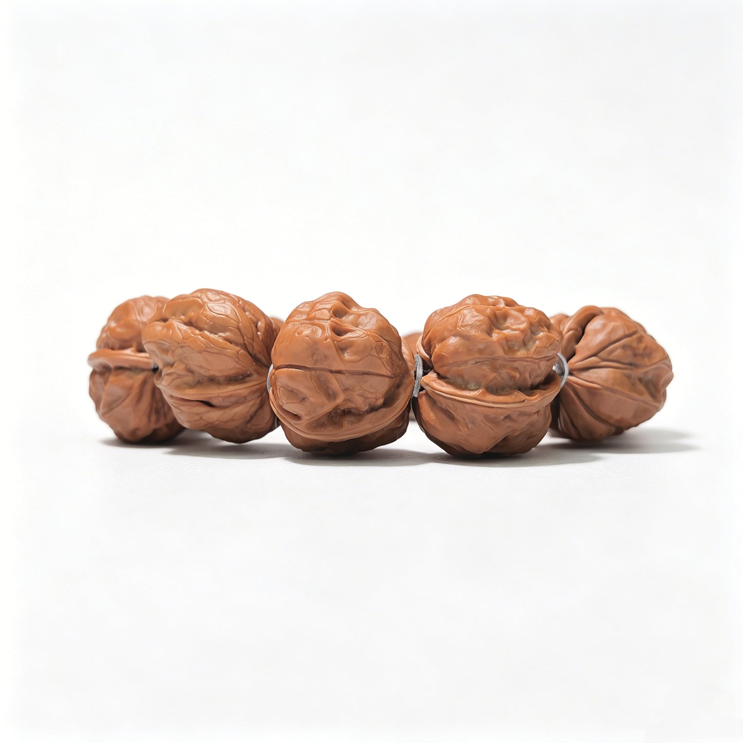 The "Jade Toad" (Yu Chan) 11-Bead Walnut Bracelet | 29.0mm x 34.0mm | YCSC-901