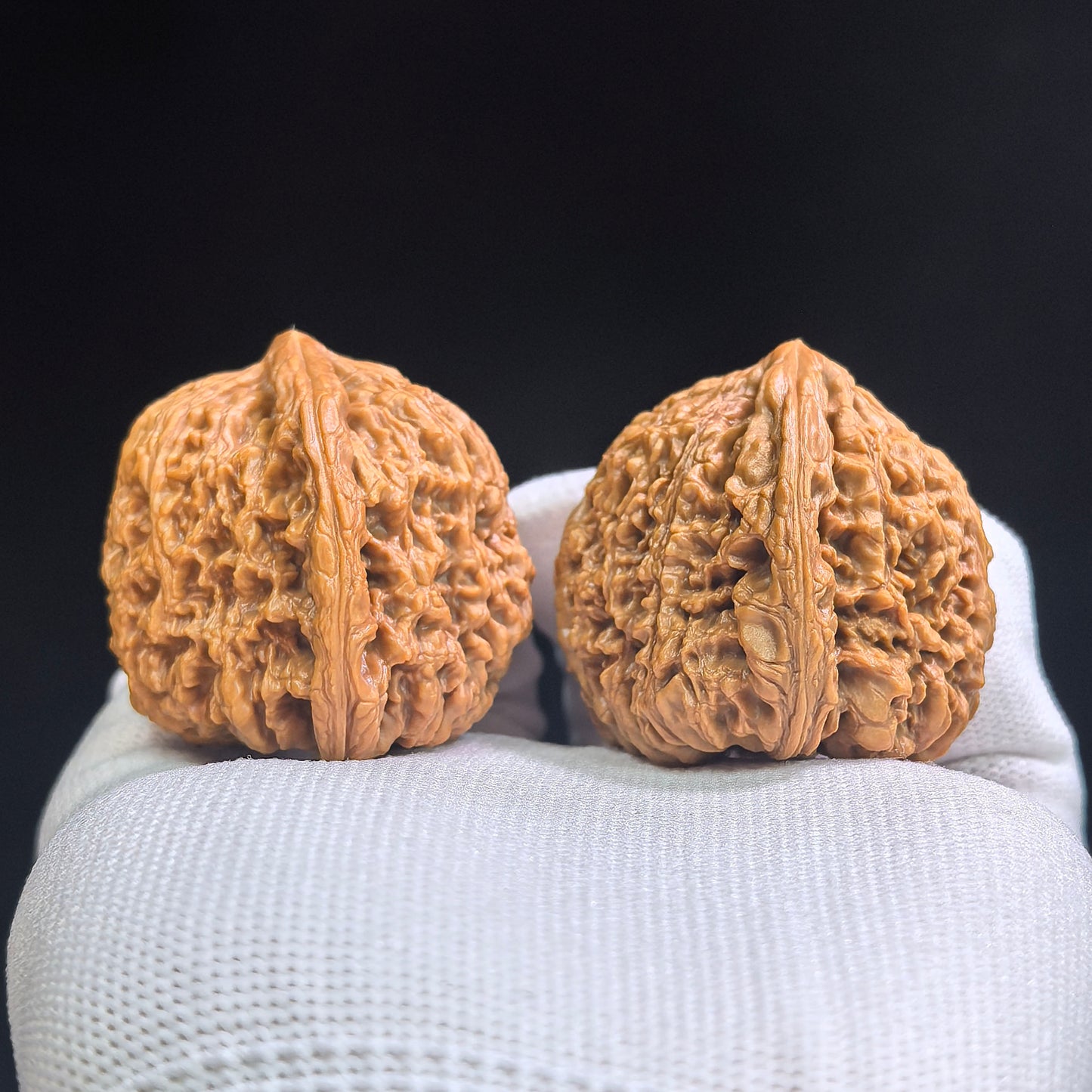 "Nanjiangshi Lionhead" Nanjiangshi NJS-SY1A5 Low-Profile Wenwan Walnuts Pair | 40.0mm x 41.0mm | NJS-SY1A5