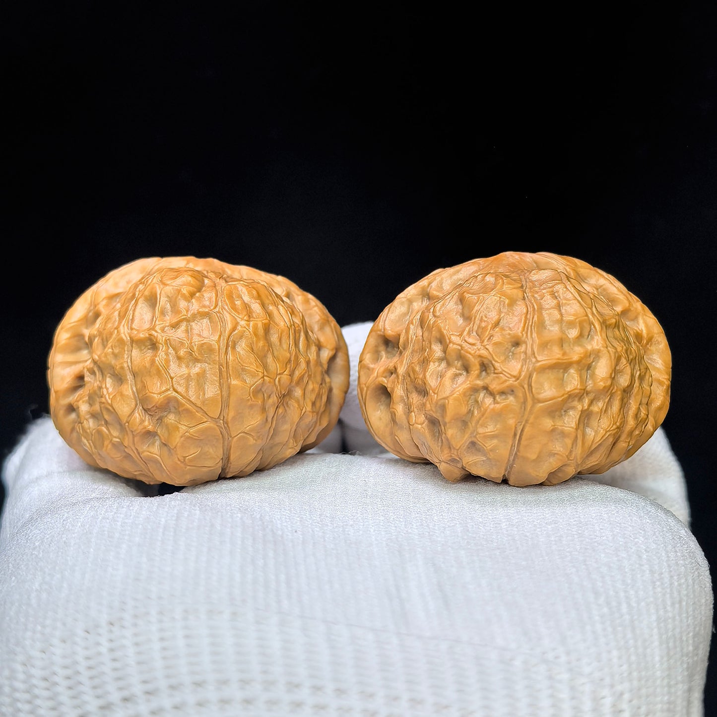 "Flat Pumpkin Dun" Bingxing Nanguadun BJNGD-SY1F4 Low-Profile Wenwan Walnuts Pair | 48.0mm x 44.0mm | BJNGD-SY1F4