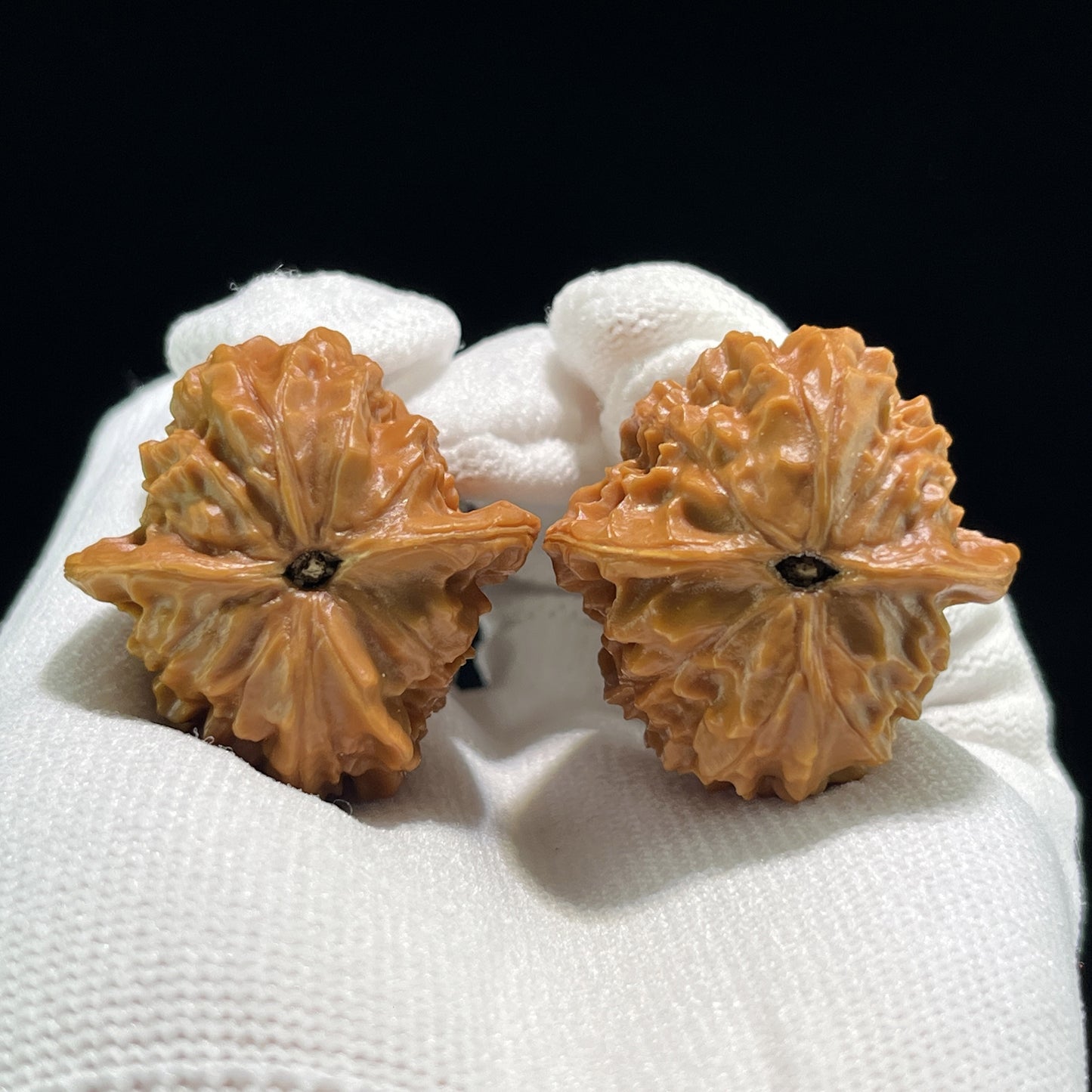 The "Coral Tower" (Shan Hu Ta) Full-Bellied Pocket Pair | 33.0mm x 34.0mm | SHT-705