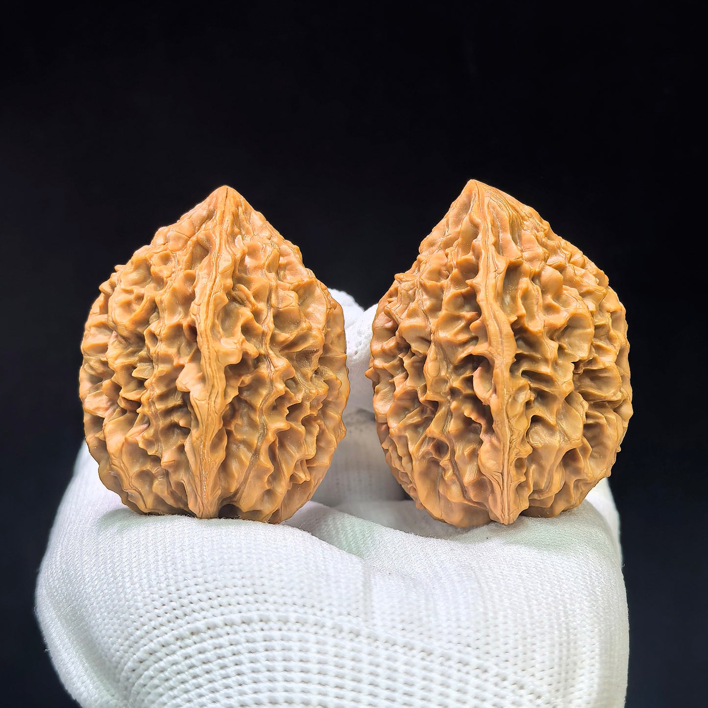 "Fortune Mouse" Zhaocai Shu ZCS-1601 Wenwan Walnuts Pair | 37.0mm x 39.0mm | ZCS-1601