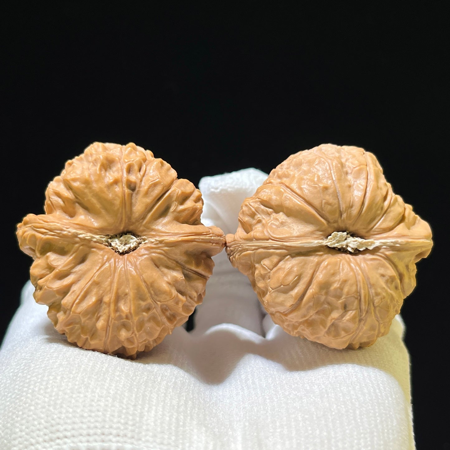 "Pumpkin Dun" Nanguadun NGD-1109 Low-Profile Wenwan Walnuts Pair | 41.0mm x 43.0mm | NGD-1109