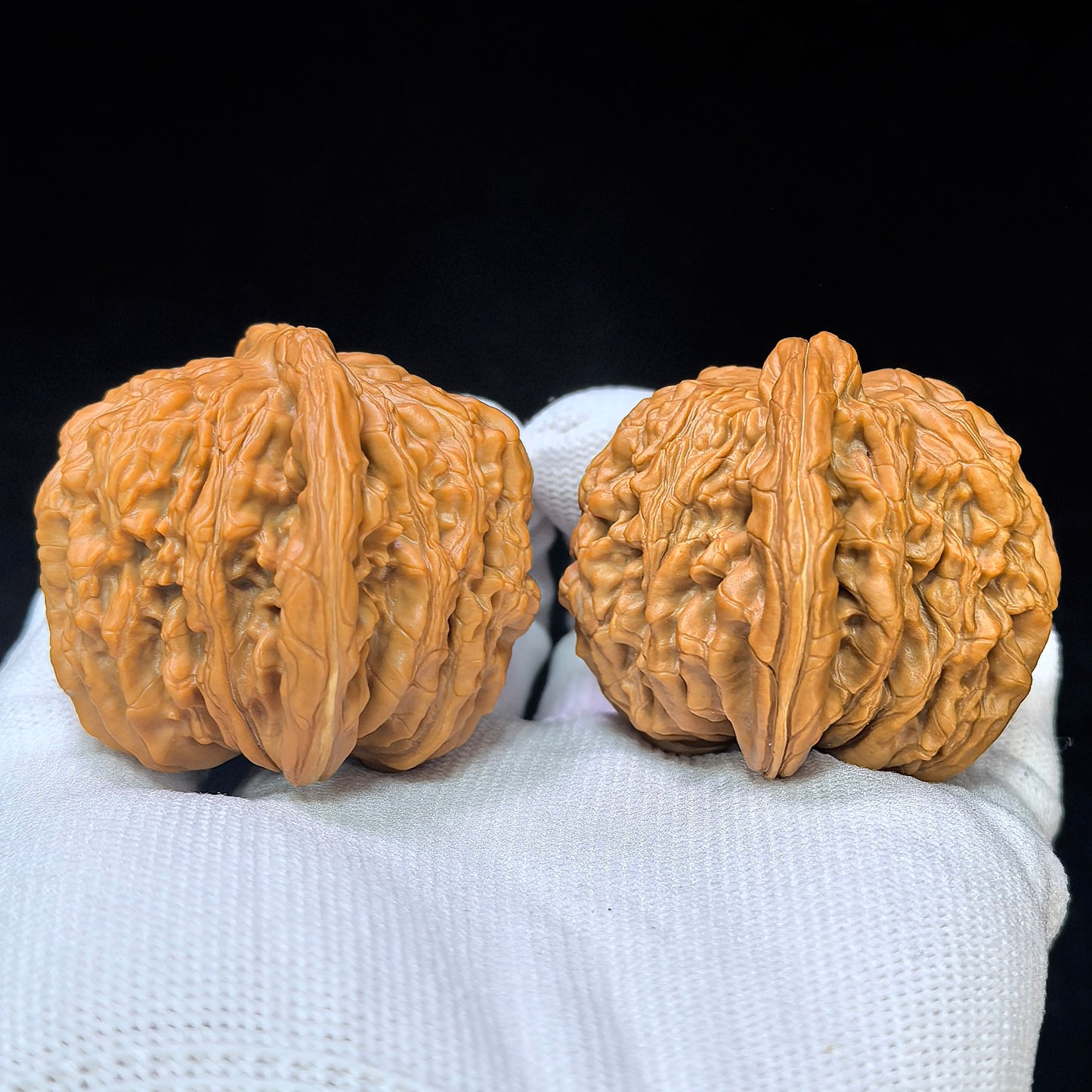 "Four-Tower Lionhead" Sizuelou Lionhead SZL-SY1C5 Low-Profile Wenwan Walnuts Pair | 47.0mm x 44.0mm | SZL-SY1C5