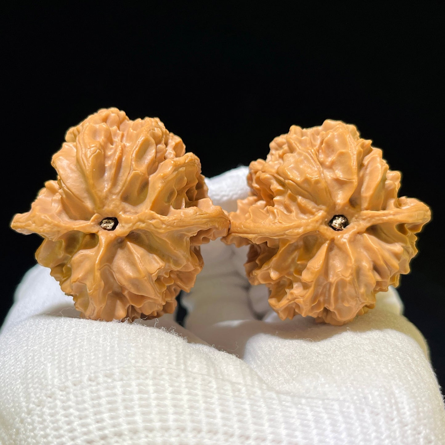 The Exquisite "Concave Base Apple Orchard" Aodi Pingguoyuan Collector Pair | 39.0mm x 40.0mm | ADPGY-1103