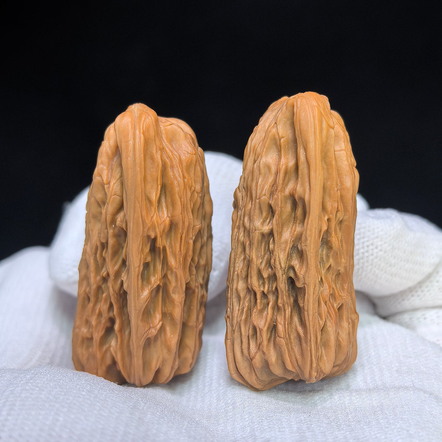 "Gold Bar" Jintiao Pocket Spinner Wenwan Walnuts Pair | 22.0mm x 22.0mm | JT-C239E