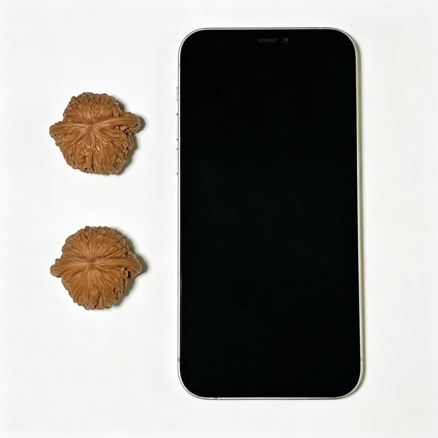 "Wild Millstone" Ye Mopan Wenwan Walnuts (Pair) | 35.0mm x 32.0mm | Stock ID: MP-1114