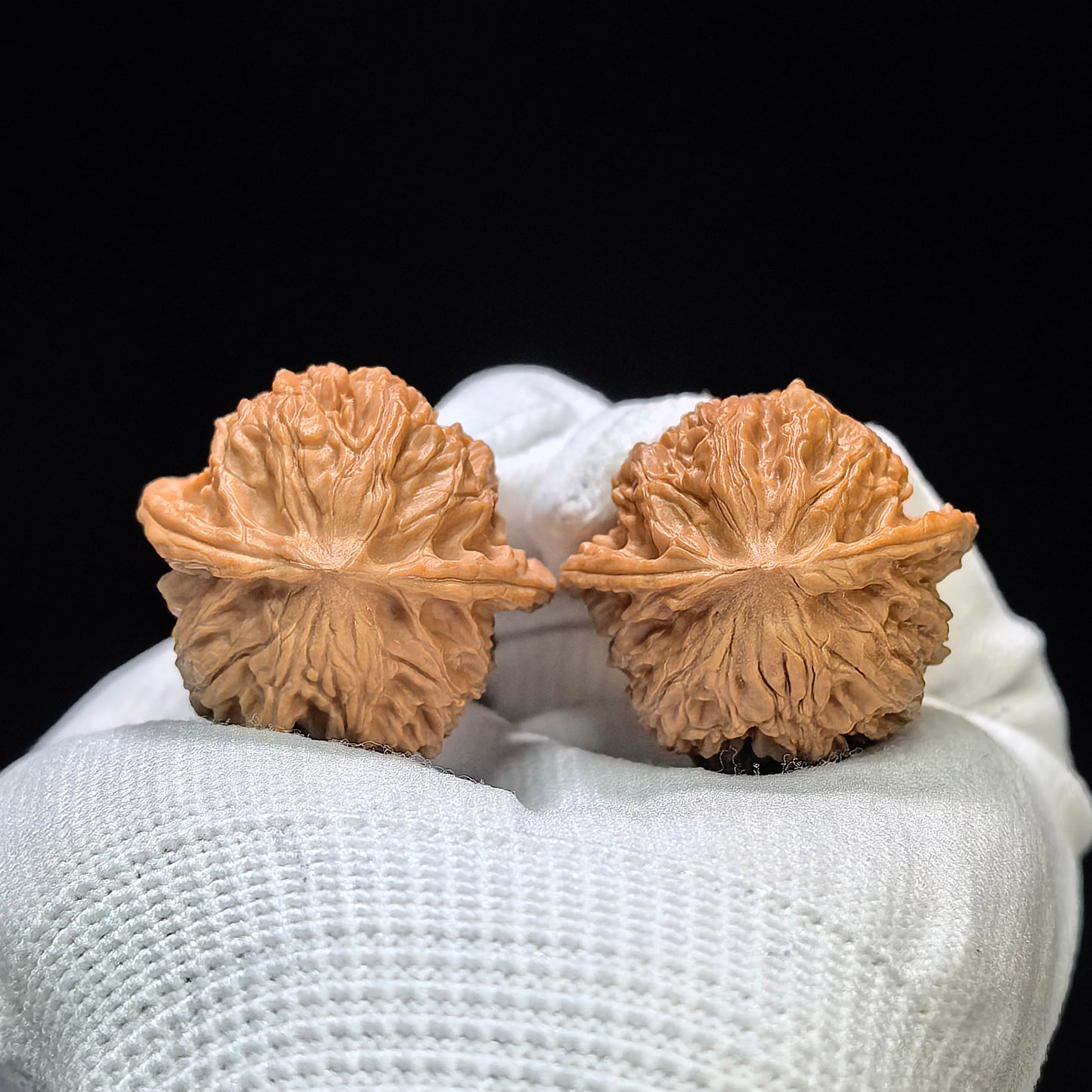 "Mini Phoenix Tail" Xiuzhen Fengwei XZFW-1601 Low-Profile Pocket Wenwan Walnuts Pair | 32.0mm x 31.0mm | XZFW-1601