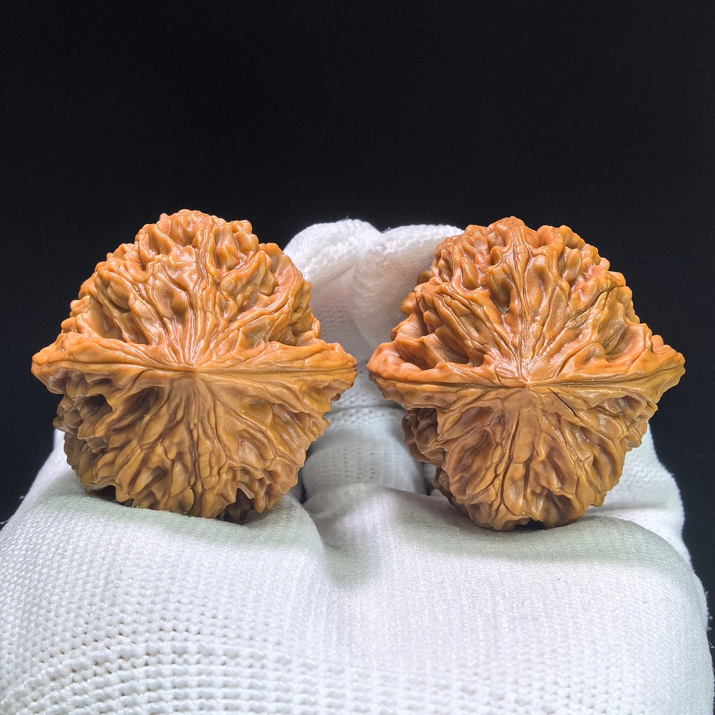 "Beijing Chicken Heart" Beijing Jixin BJJX-1402 Low-Profile Wenwan Walnuts Pair | 38.0mm x 38.0mm | BJJX-1402