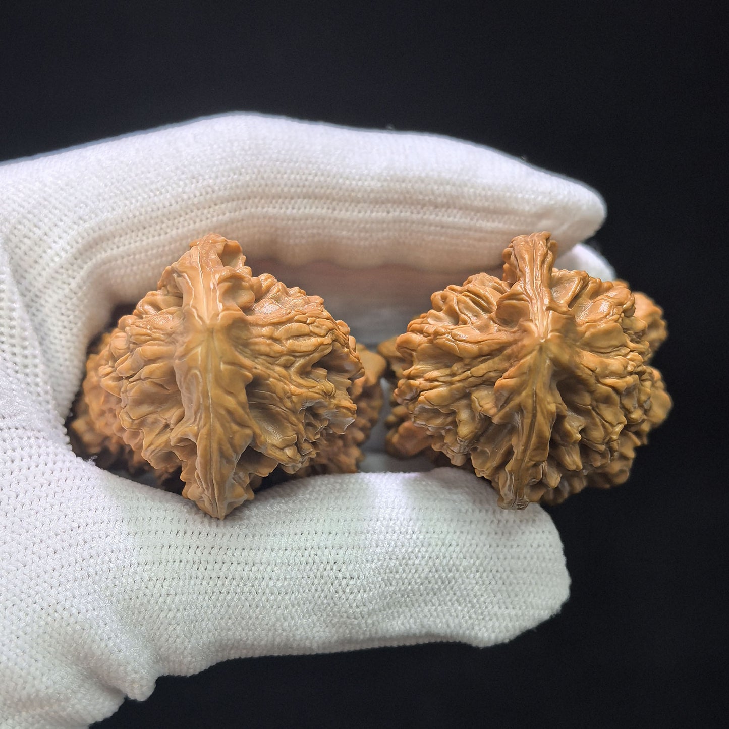 Gourd of Fortune and Prosperity" (Fulu Hulu) Scholar Walnuts Pair | 38.0mm x 39.0mm | Elite Biomorphic Silhouette | Singularities Grade Masterpiece | Stock ID: FLHL-02