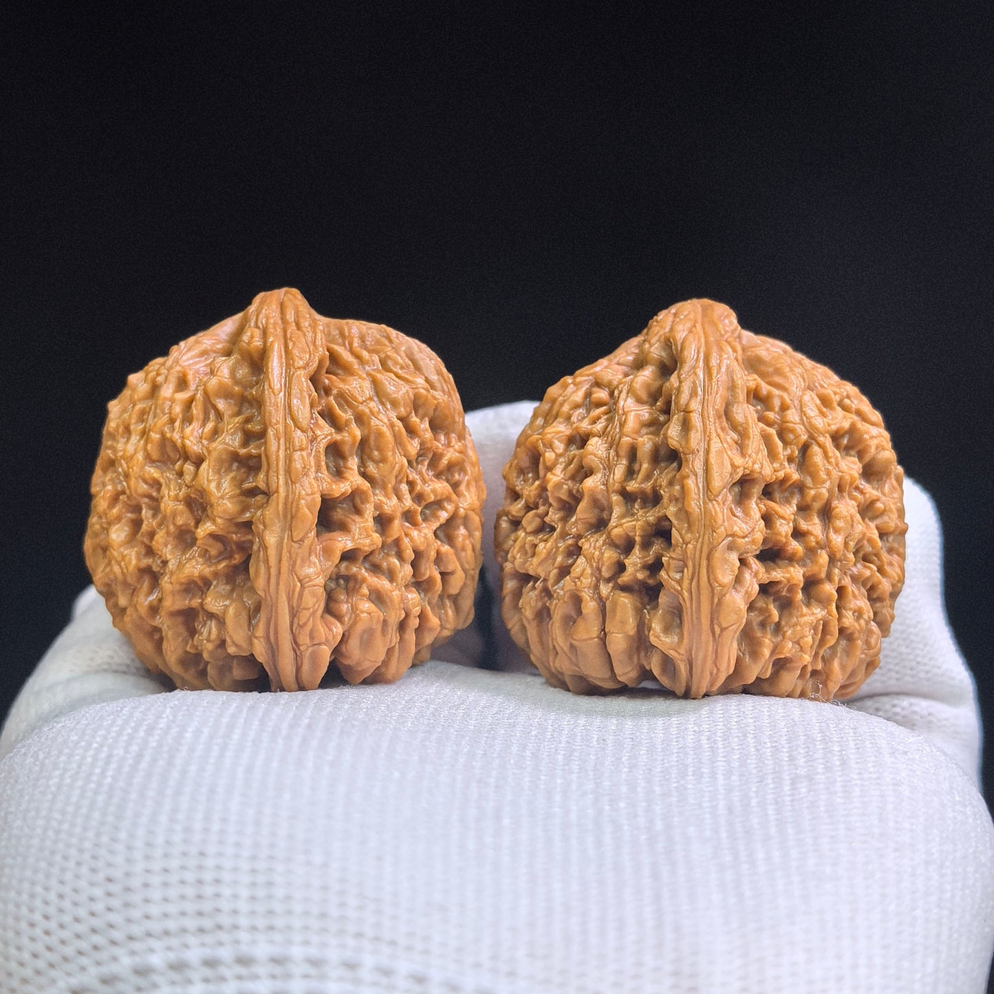 "Nanjiangshi Lionhead" Nanjiangshi NJS-SY1A5 Low-Profile Wenwan Walnuts Pair | 40.0mm x 41.0mm | NJS-SY1A5