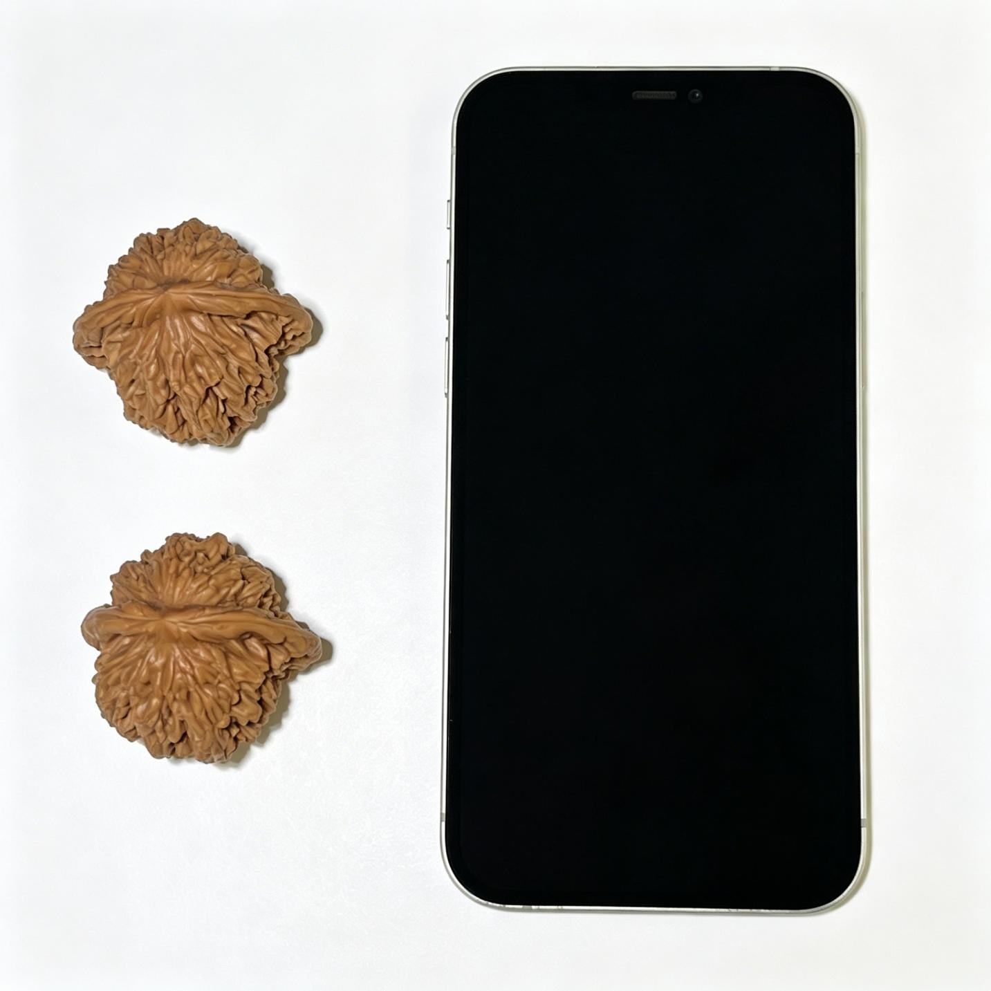 "Wheat Ear Tiger Head" Maisui Hutou Wenwan Walnuts Pair | 40.0mm x 39.0mm | MSHT-1102