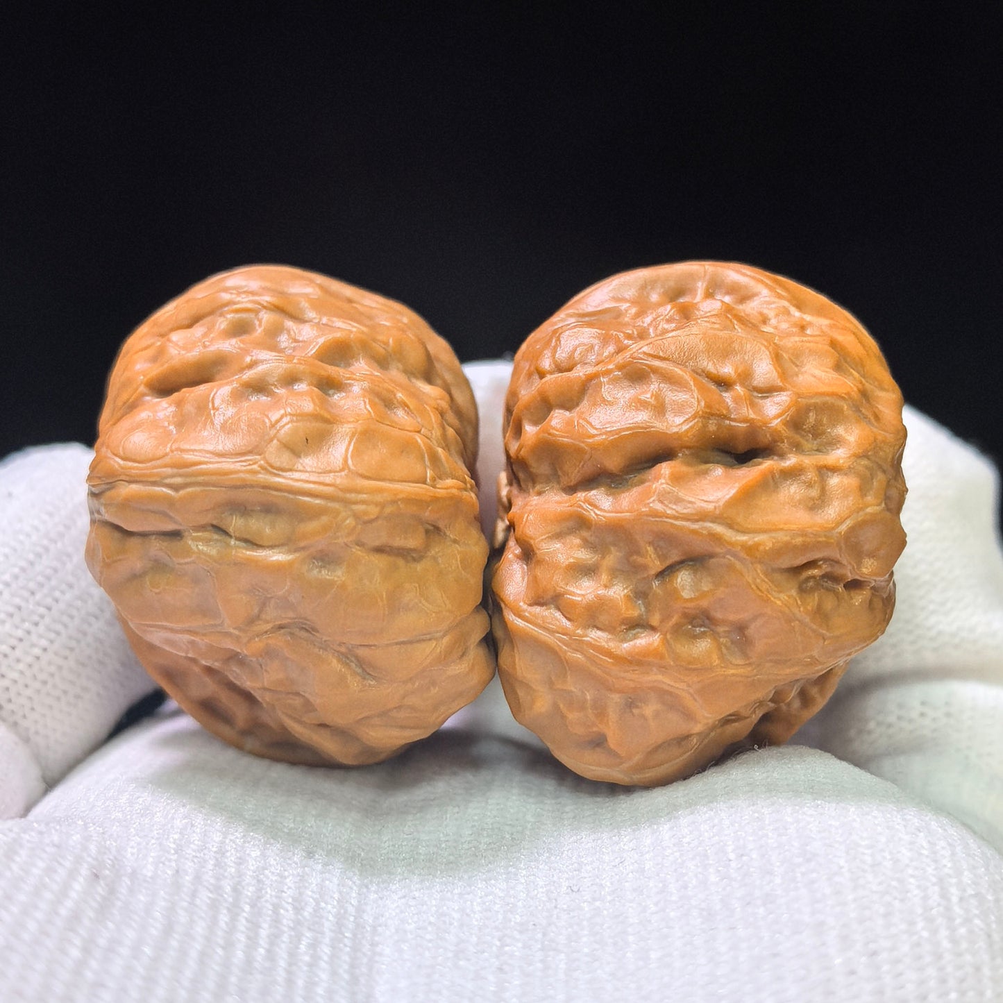 "Toad Head Smooth Sailing" Hamatou Yifan Wenwan Walnuts Pair | 37.0mm x 40.0mm | HMTYF-CG203E
