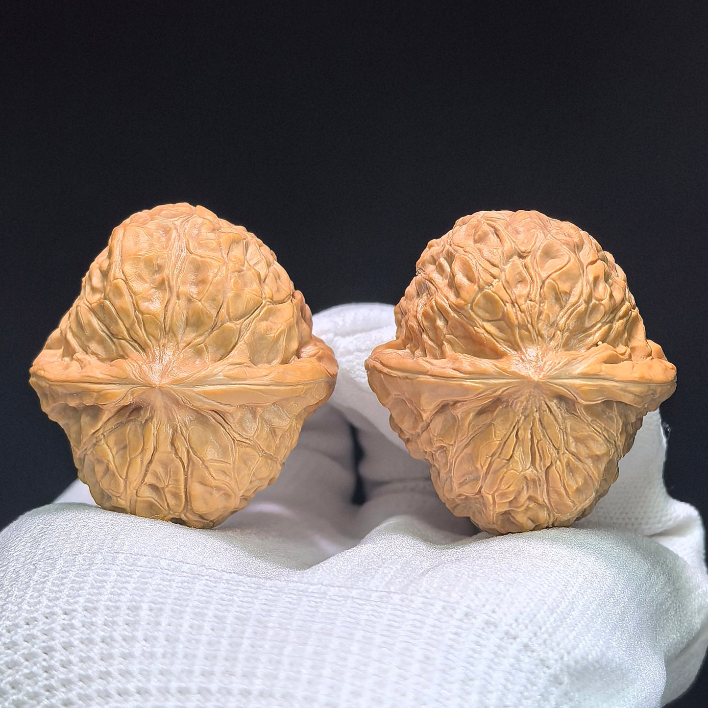 The "Heirloom Squat Pumpkin" (Nan Gua Dun) Collector-Grade Deep-Belly Pair | 38.0mm x 42.0mm | NGD-1402