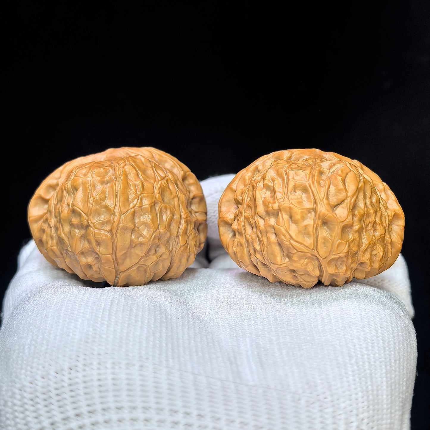 "Flat Pumpkin Dun" Bingxing Nanguadun BJNGD-SY1F4 Low-Profile Wenwan Walnuts Pair | 48.0mm x 44.0mm | BJNGD-SY1F4