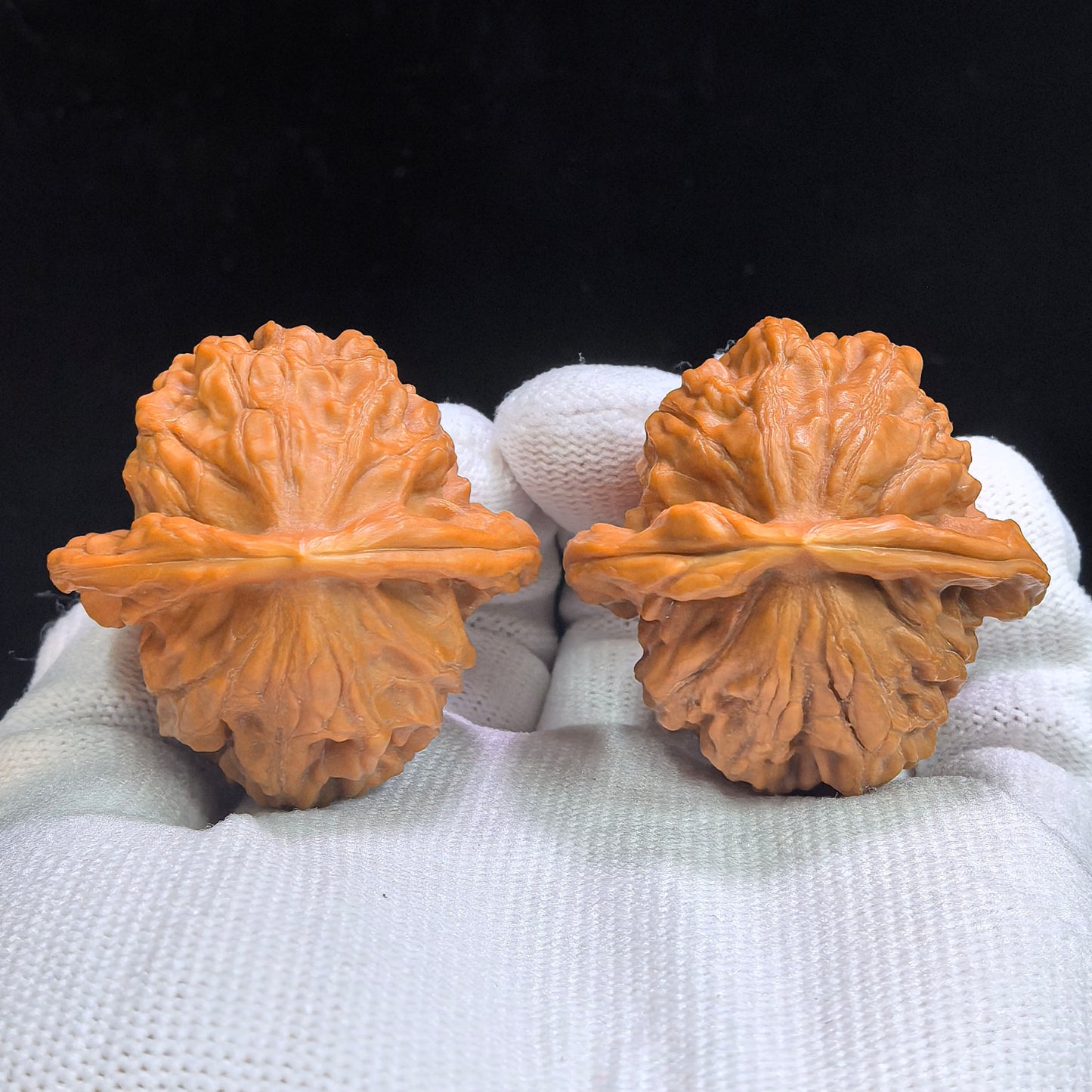 "Big Red Robe" Dahongpao DHP-17D7 Low-Profile Wenwan Walnuts Pair | 39.0mm x 39.0mm | DHP-17D7