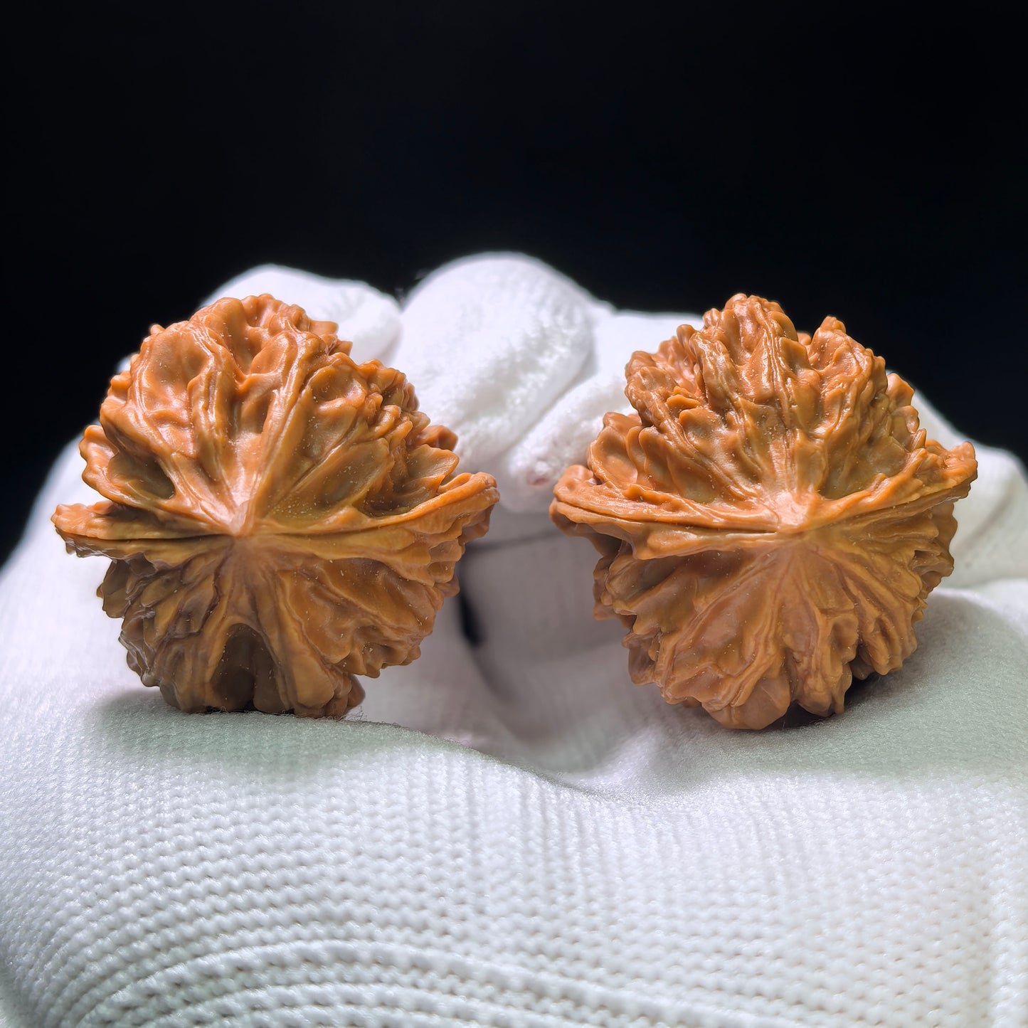 "Mini Wild Specimen" Xiao Yasheng (Shounian) YS-1105 Pocket-Sized Wenwan Walnuts Pair | 31.0mm x 31.0mm | YS-1105