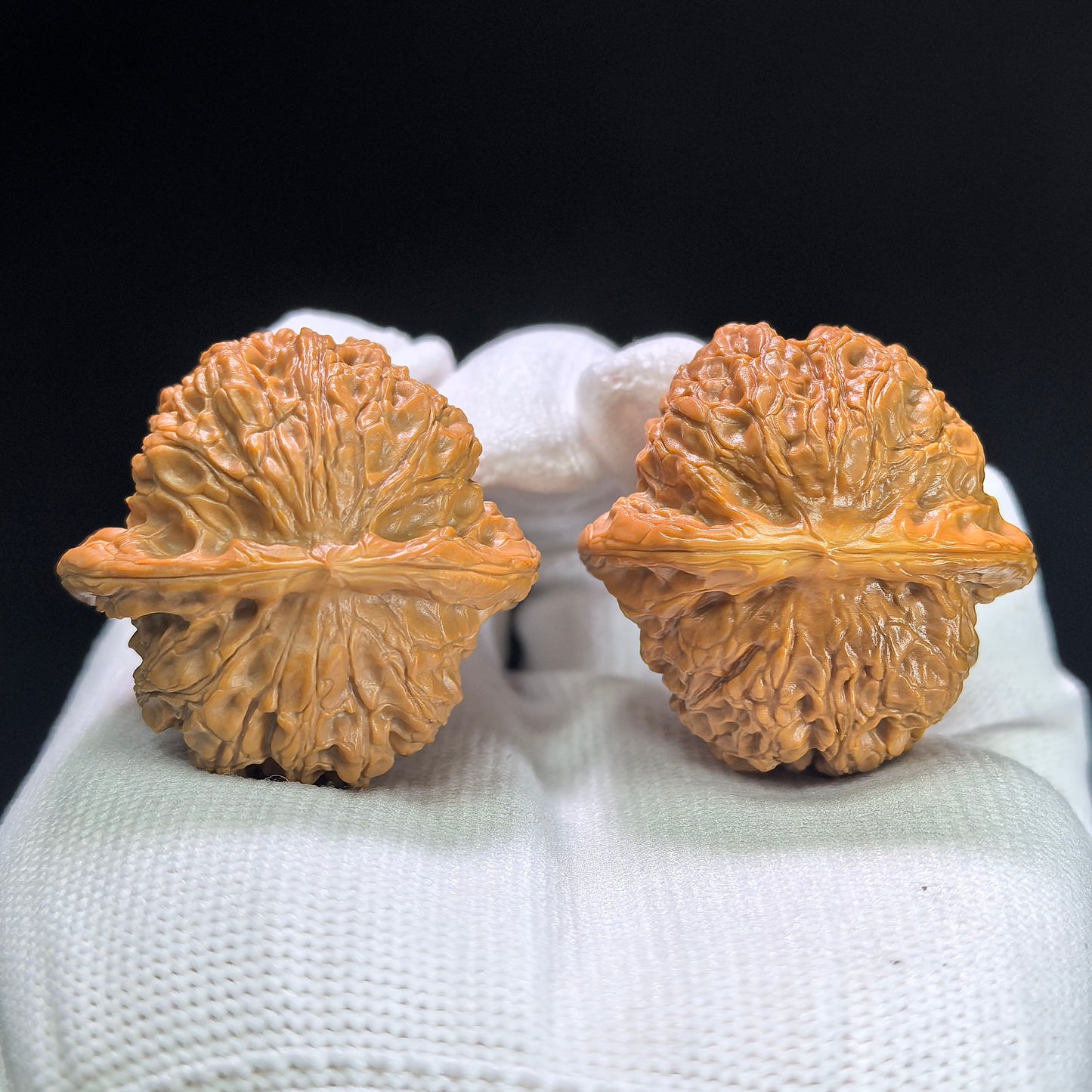 "Blood Kylin" Xueqilin Wenwan Walnuts (Pair) | 37.0mm x 37.0mm | Stock ID: XQL-1402