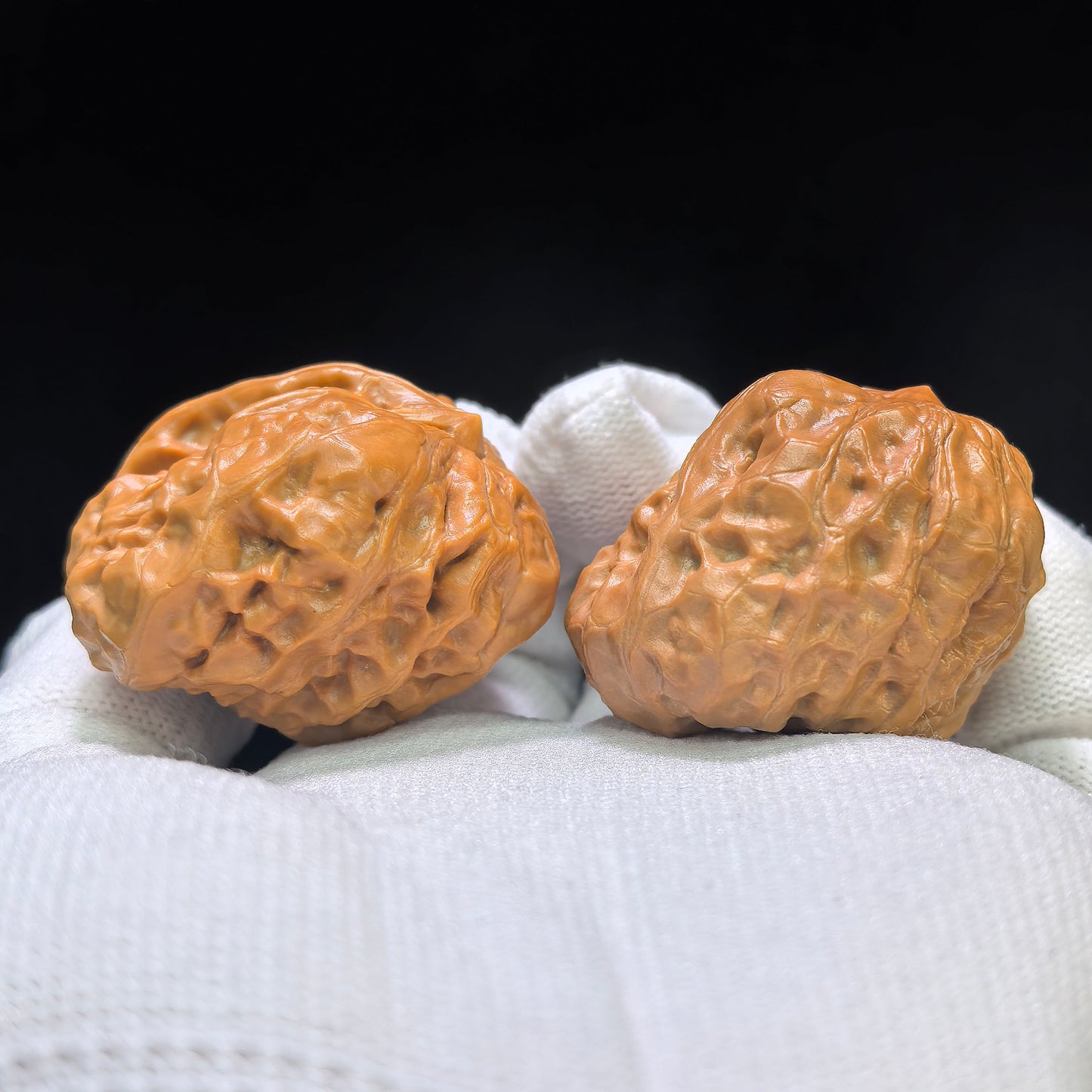 "Toad Head Eagle Beak Smooth Sailing" Hamatyzyf-CG200E Wenwan Walnuts Pair | 38.0mm x 39.0mm | HMTYZYF-CG200E