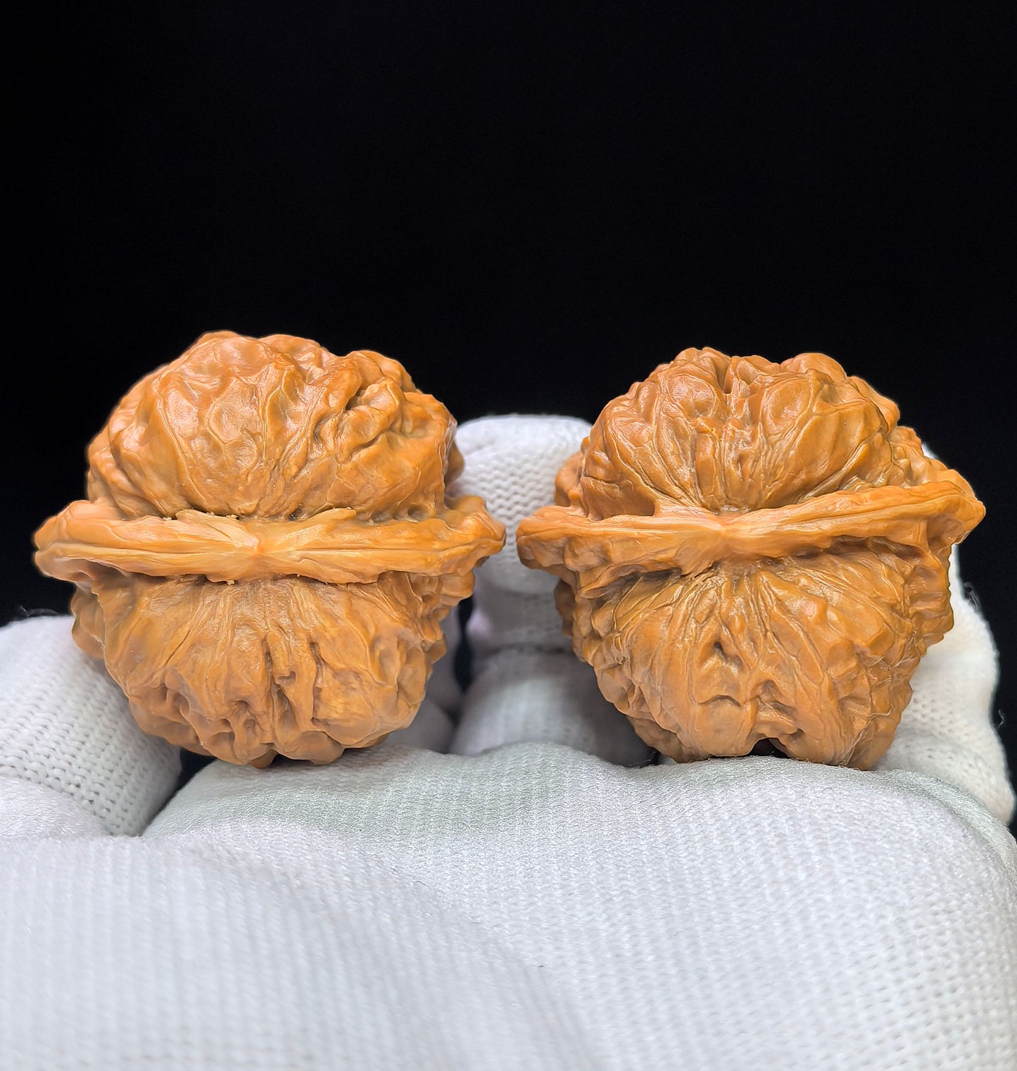 "Toad Head" Hamatou HMT-17H9 Low-Profile Wenwan Walnuts Pair | 40.0mm x 40.0mm | HMT-17H9