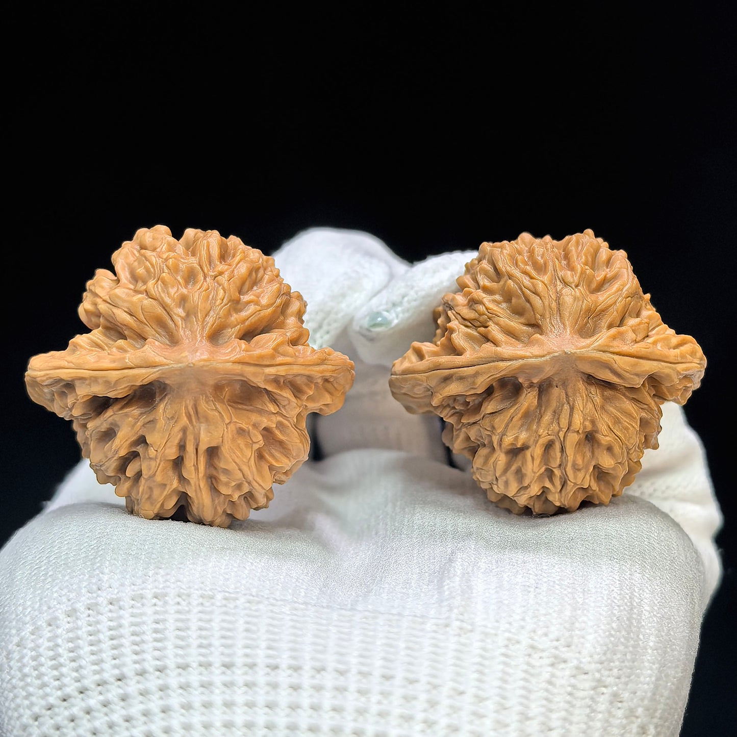 "Triangular Peach Heart Xiayunling" Sanjiao Taoxin Xiayunling XYL-1506C Low-Profile Wenwan Walnuts Pair | 37.0mm x 34.0mm | XYL-1506C