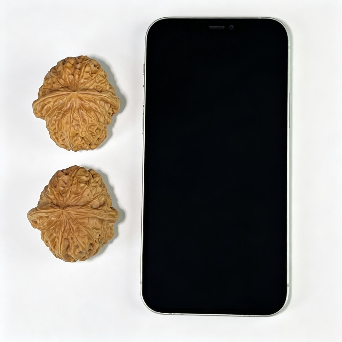 "Pumpkin Block" Nanguadun Wenwan Walnuts Pair | 43.0mm x 45.0mm | NGD-1003