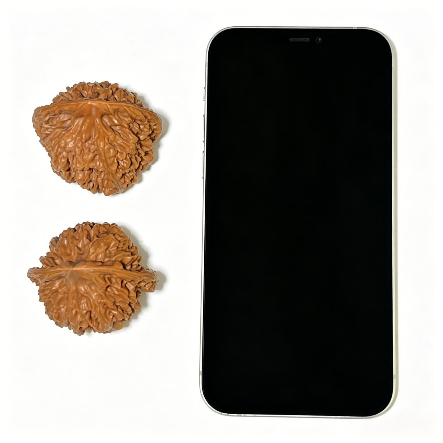 "Official Hat Lionhead" Guanmao GM-1109 Wenwan Walnuts Pair | 47.0mm x 41.0mm | GM-1109