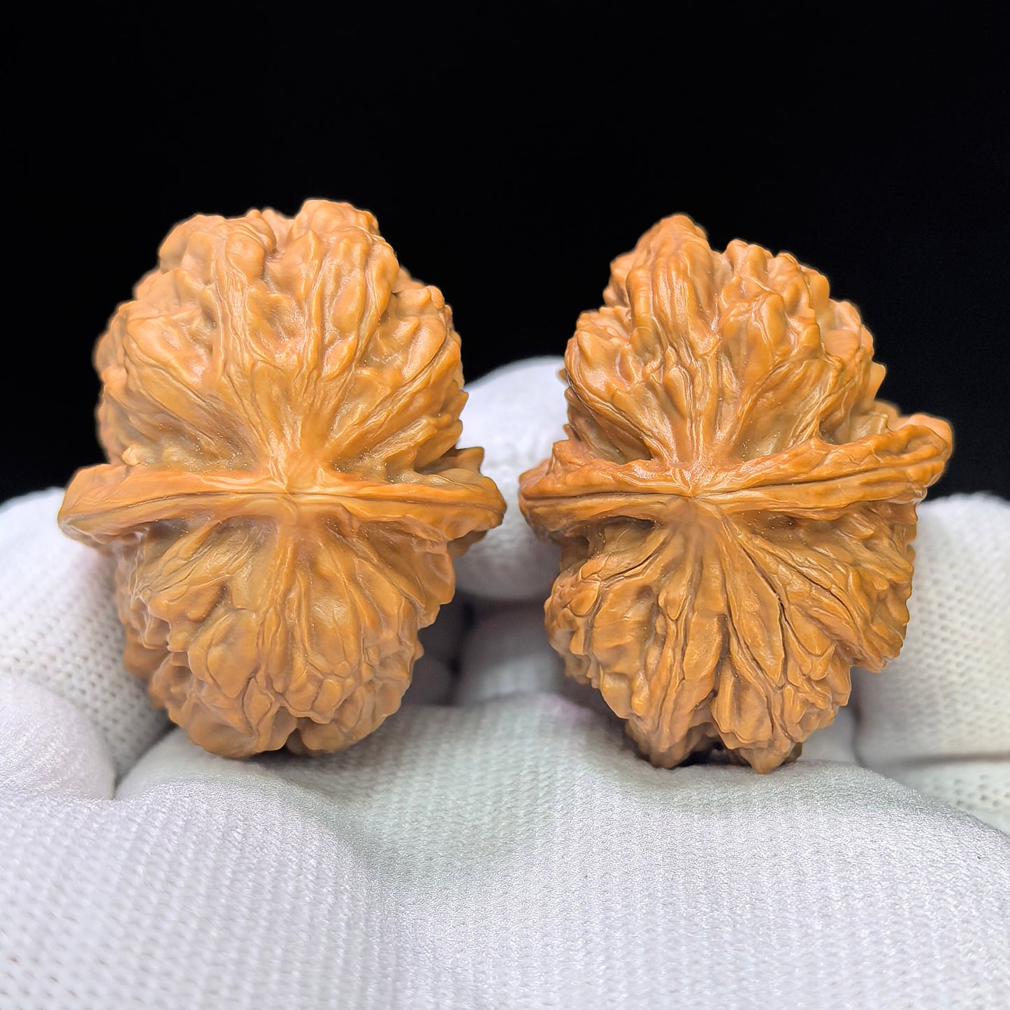 "Pinggu Square" Pinggu Fangkuai PGFK-1501C Low-Profile Wenwan Walnuts Pair | 31.0mm x 40.0mm | PGFK-1501C