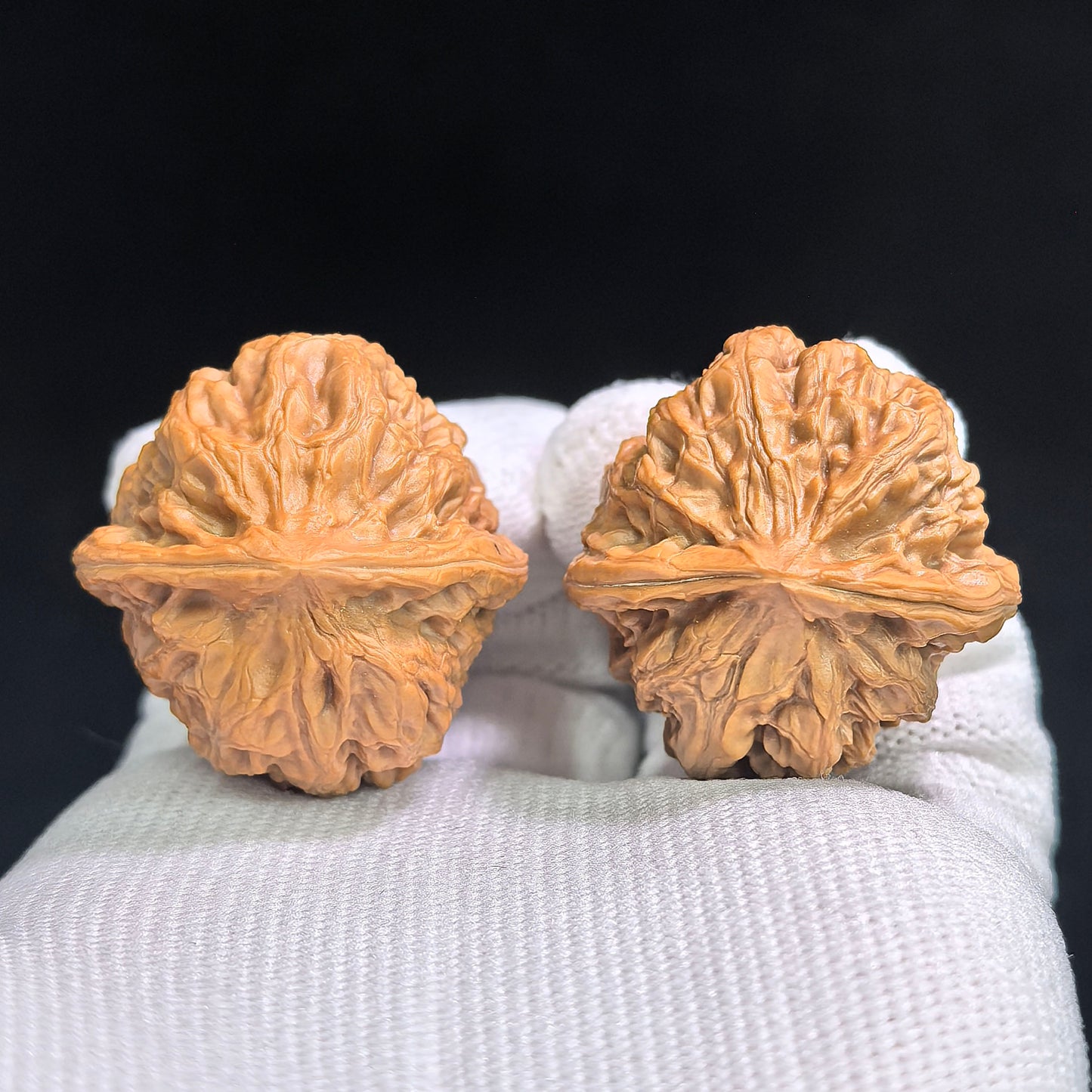 "Taihang Sycee Ingot" Taihang Yuanbao THYB-SY1G6 Hand-Spin Pocket Wenwan Walnuts Pair | 30.0mm x 33.0mm | THYB-SY1G6