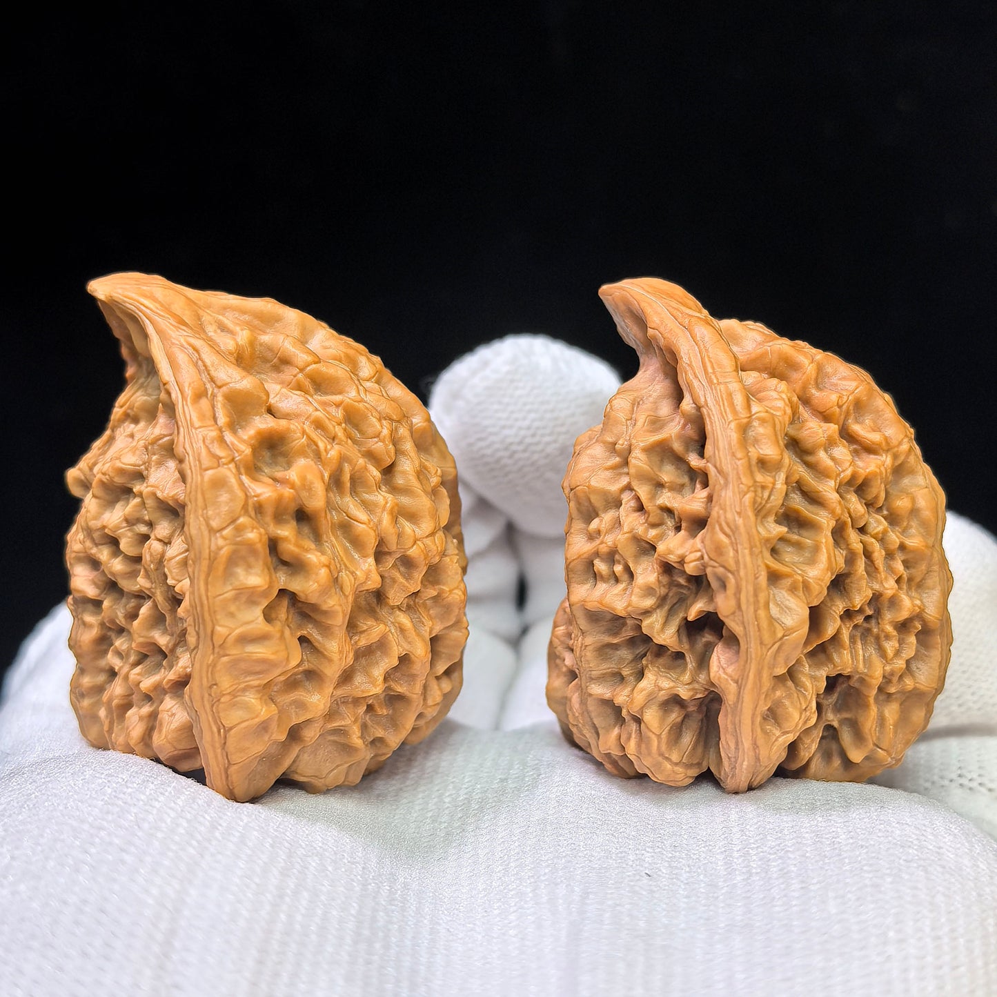 "Official Hat Snake Head" Guanmao Shetiao Wenwan Walnuts Pair | 42.0mm x 32.0mm | GMST-01SY