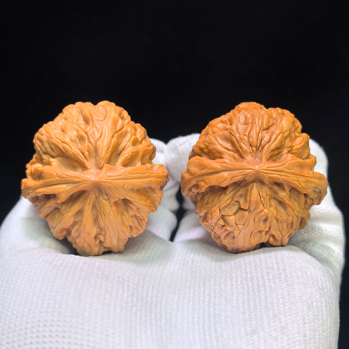 "Red Koi" Hongjinli Wenwan Walnuts Pair | 40.0mm x 42.0mm | HJL-1551C