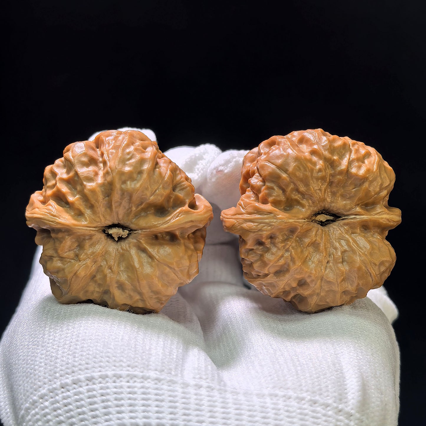 "Toad Head" Hamatou Wenwan Walnuts (Pair) | 38.0mm x 38.0mm | Stock ID: W-1107