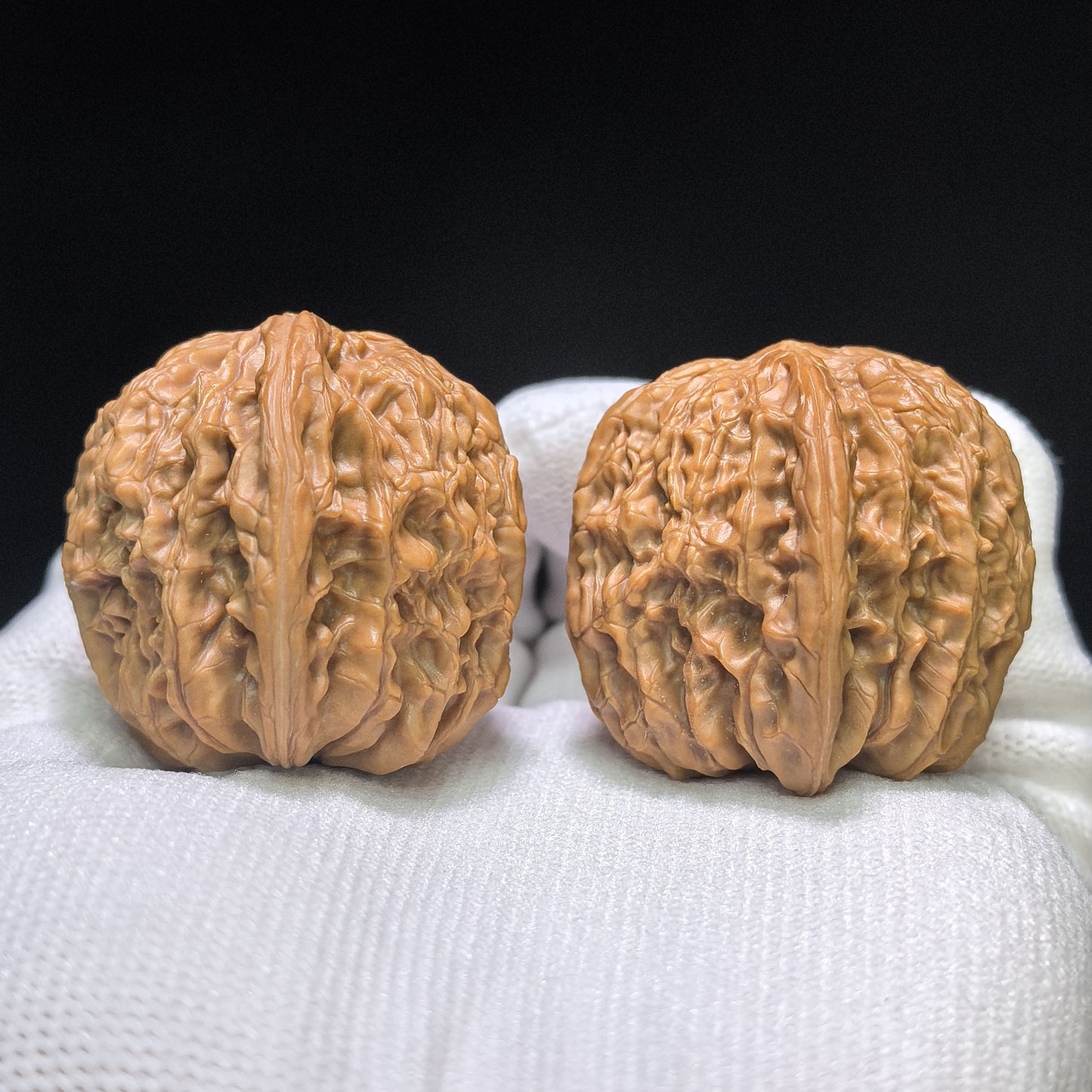 "Butterfly Millstone" Hudie Mopan Low-Profile Wenwan Walnuts Pair | 41.0mm x 37.0mm | MP-1505C