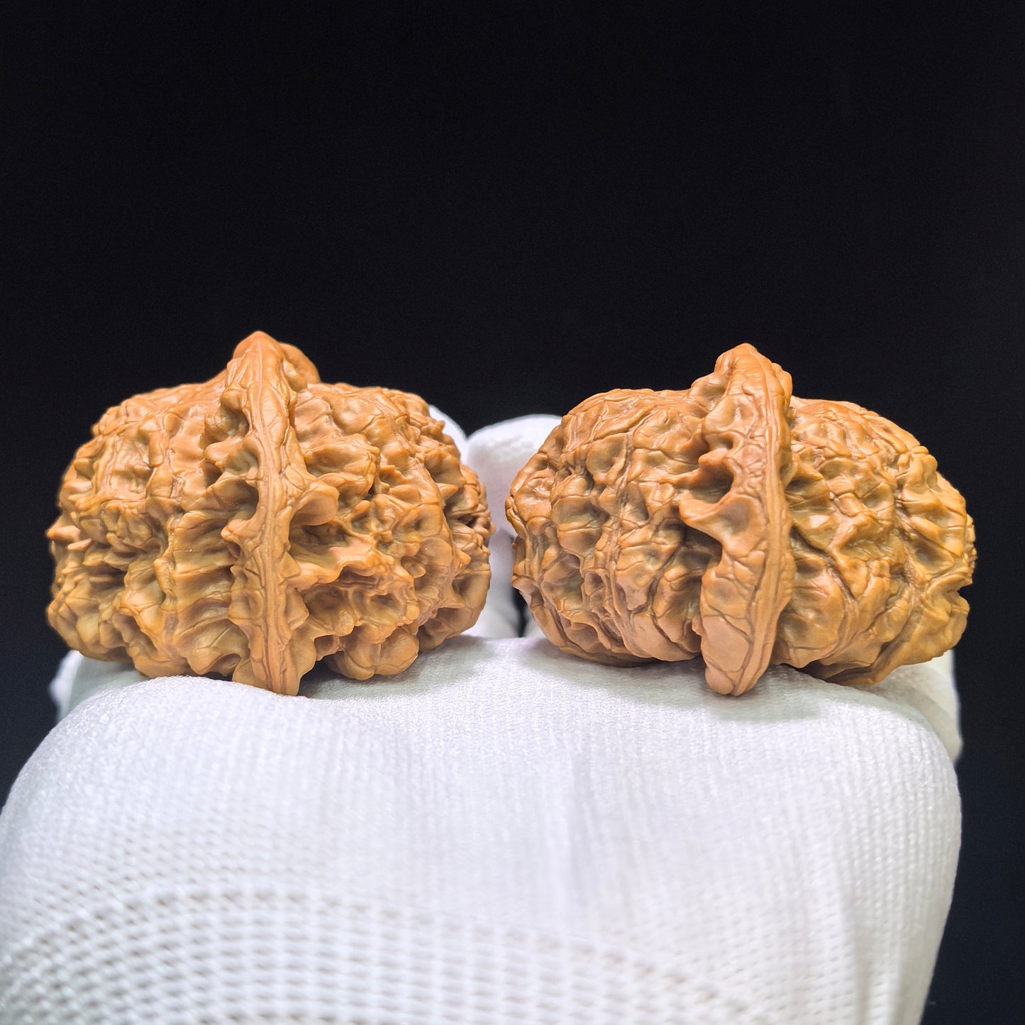 "Dragon Tripod Low Profile" Longding Aizhuang Wenwan Walnuts Pair | 55.0mm x 50.0mm | LD-1552C