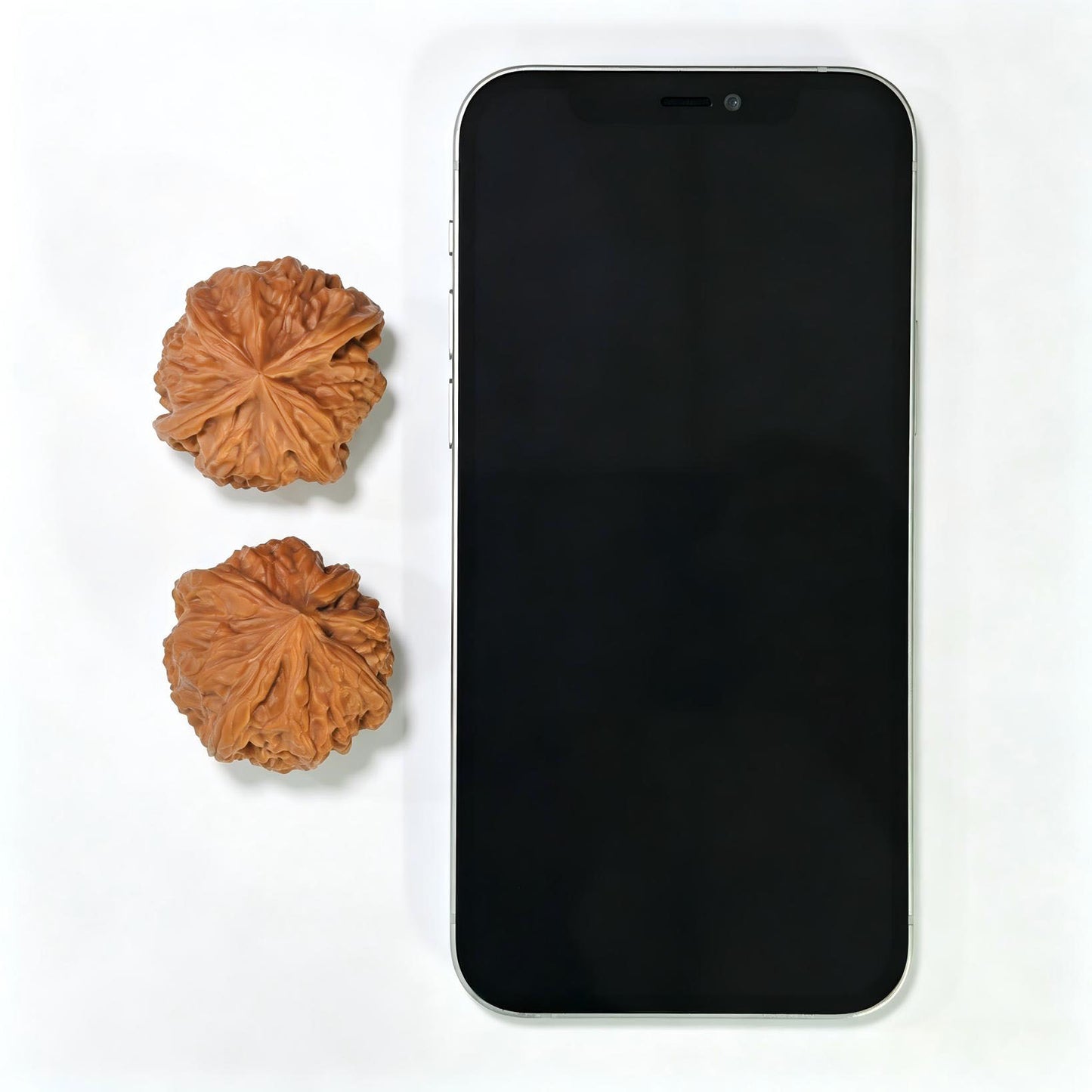"Imperial Jade Seal X-Men" Yuxi Sileng X-Zhanjing Four-Ribbed Wenwan Walnuts Pair | 36.0mm x 39.0mm | YSFN-C228E