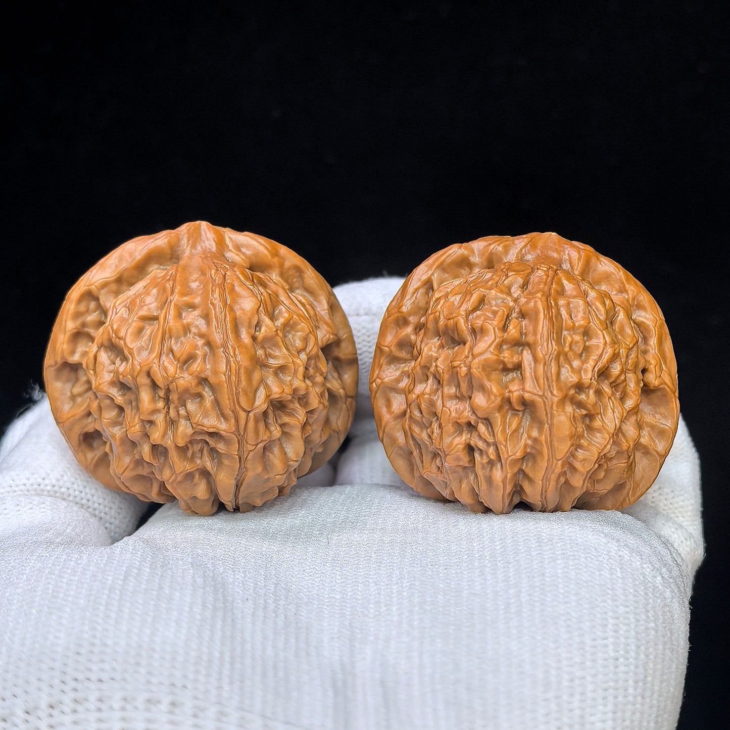 "Golden Qilin" Jin Qilin JQL-SY1F6 Low-Profile Wenwan Walnuts Pair | 42.0mm x 42.0mm | JQL-SY1F6