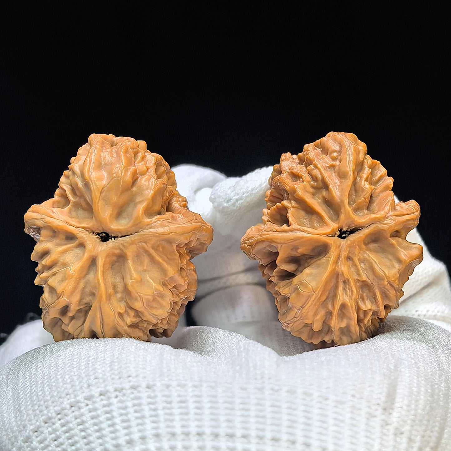"Pinggu Square / Block" Pinggu Fangkuai PGFK-1502C Low-Profile Wenwan Walnuts Pair | 33.0mm x 39.0mm | PGFK-1502C