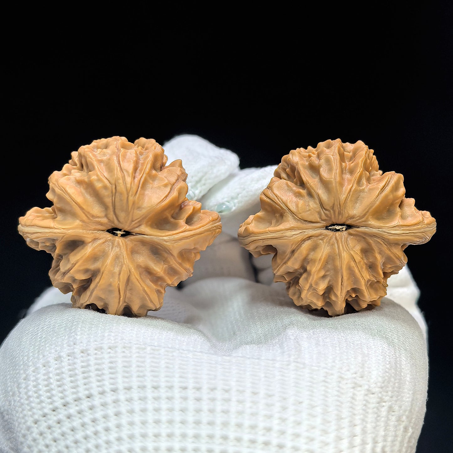 "Triangular Peach Heart Xiayunling" Sanjiao Taoxin Xiayunling XYL-1506C Low-Profile Wenwan Walnuts Pair | 37.0mm x 34.0mm | XYL-1506C