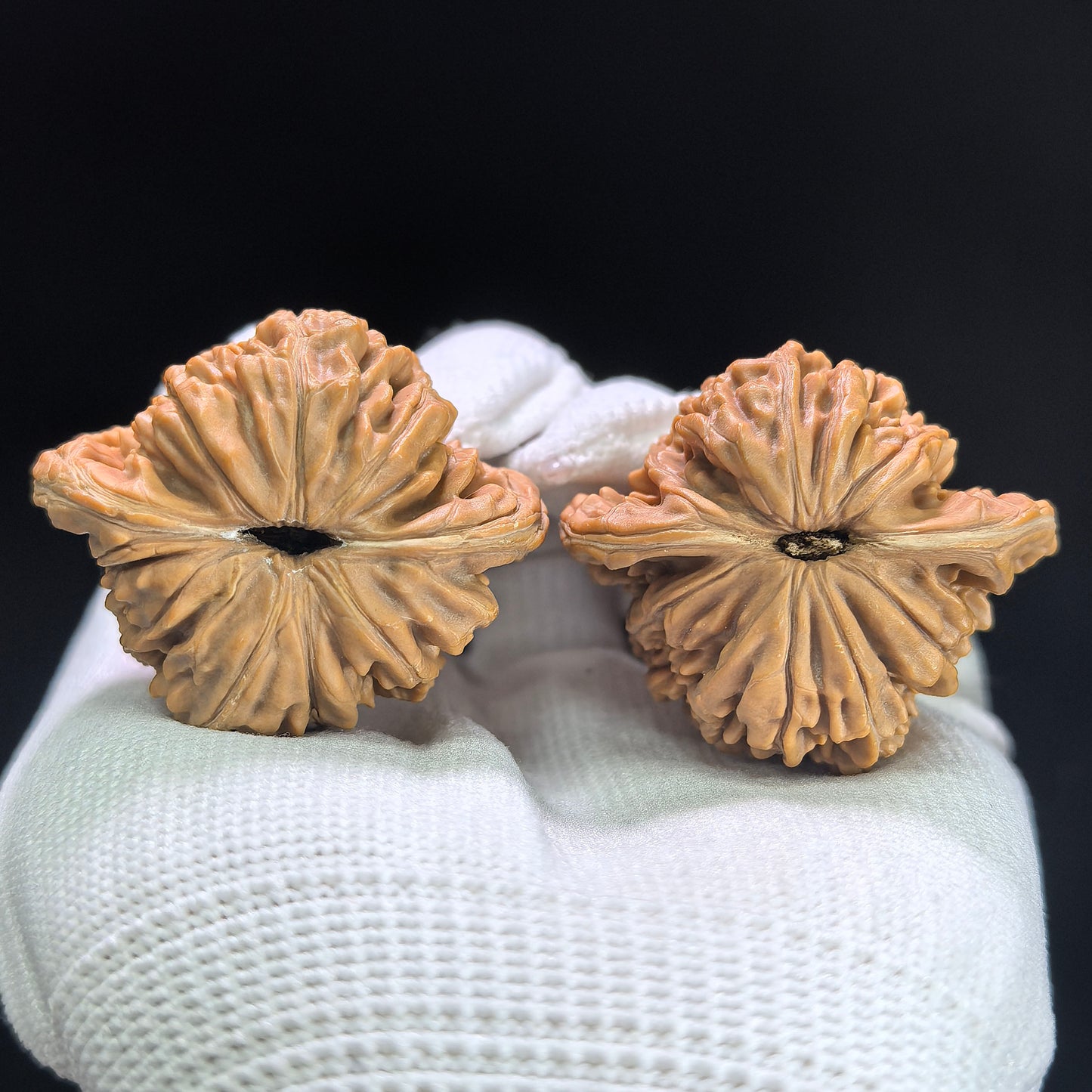 "Four-Tower Pavilion Lionhead" Sizouloutou SZL-1408 Low-Profile Wenwan Walnuts Pair | 40.0mm x 34.0mm | SZL-1408